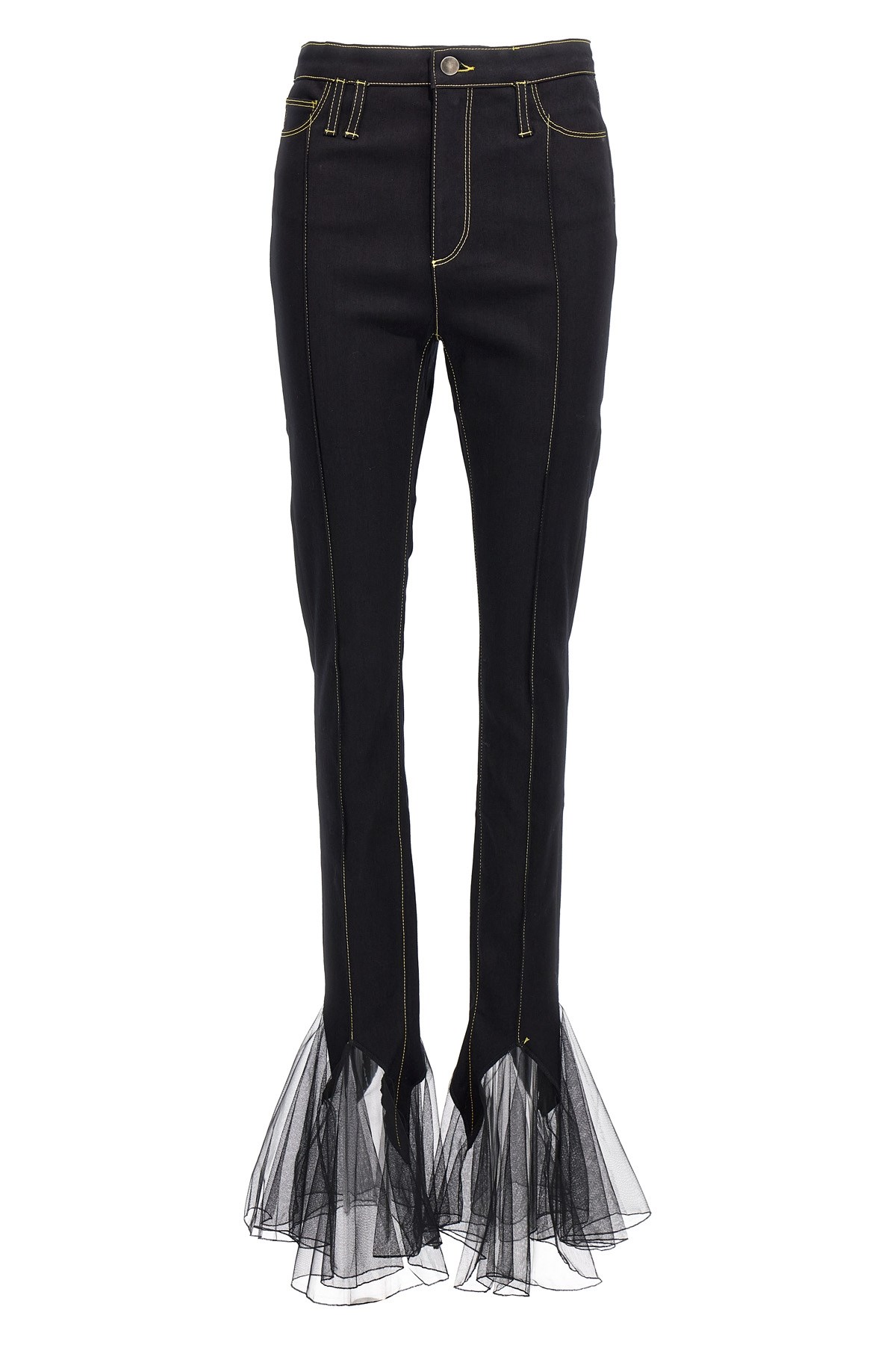 Nensi Dojaka 'tulle' Jeans In Black