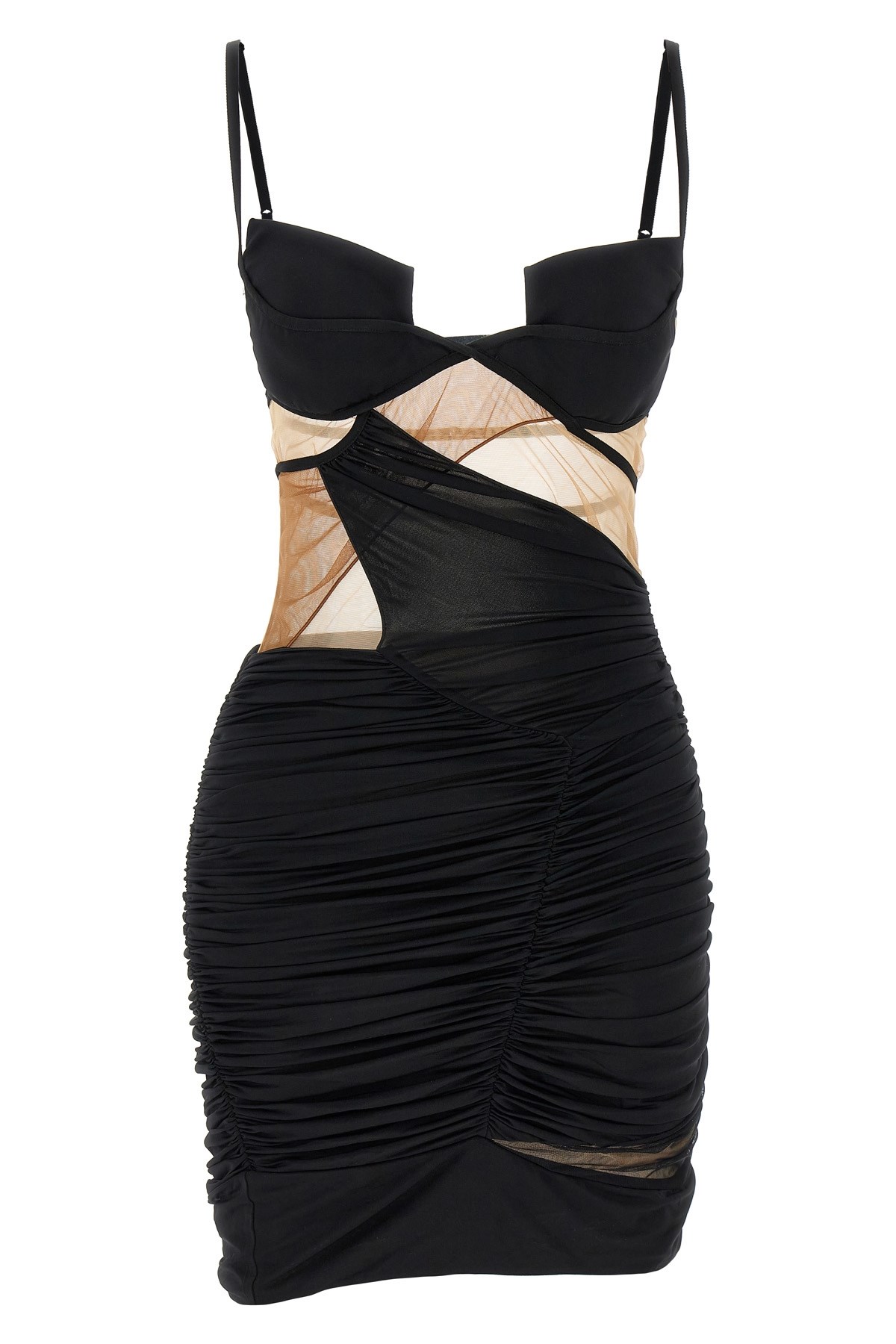 Nensi Dojaka Drapped Mini Dress Dress In Black