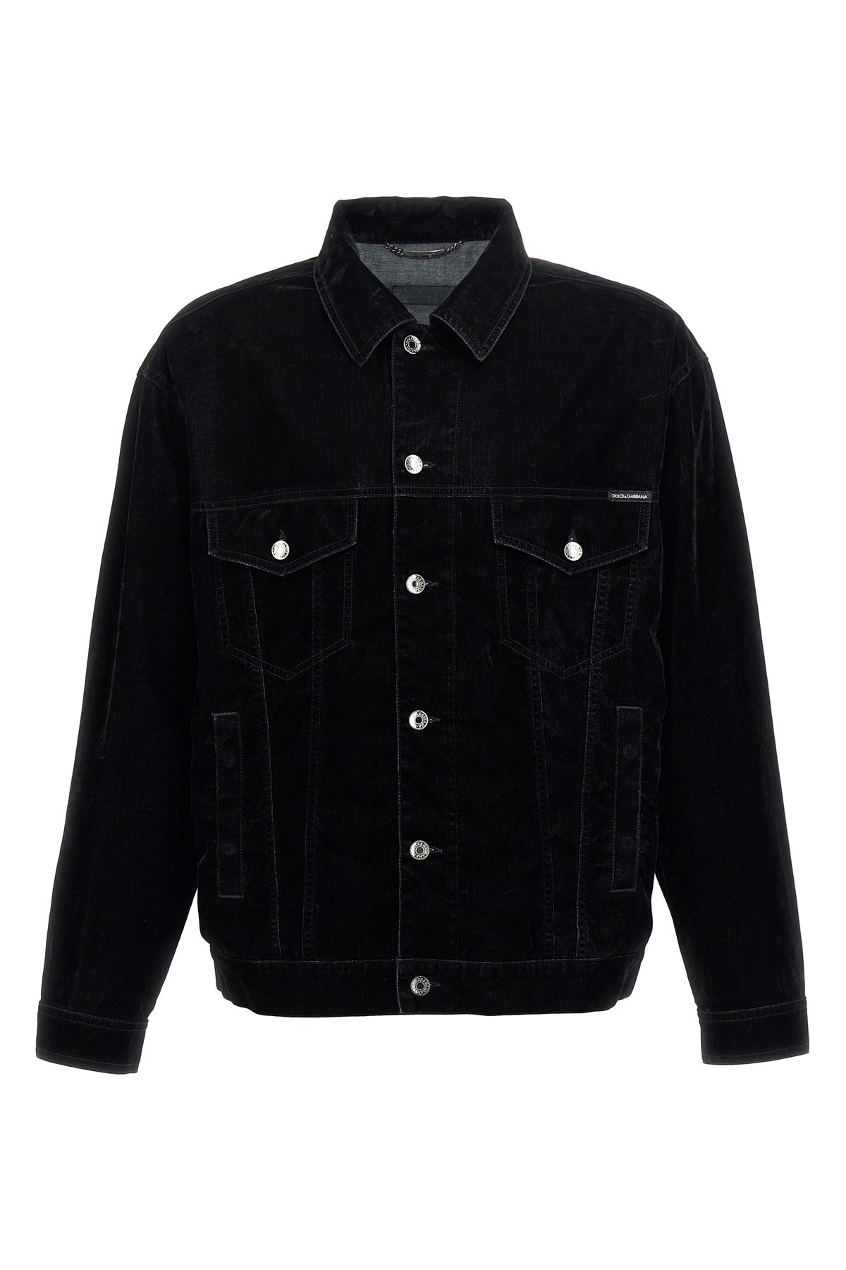 DOLCE & GABBANA Velvet Shirt Jacket