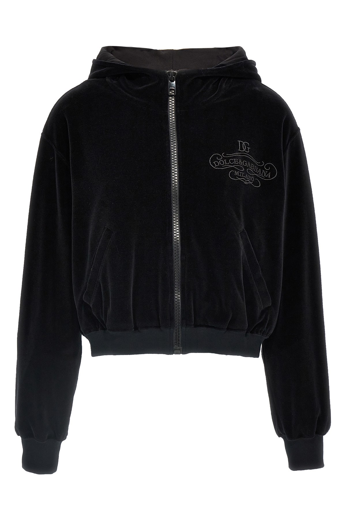 Dolce & Gabbana Logo Embroidery Chenille Hoodie