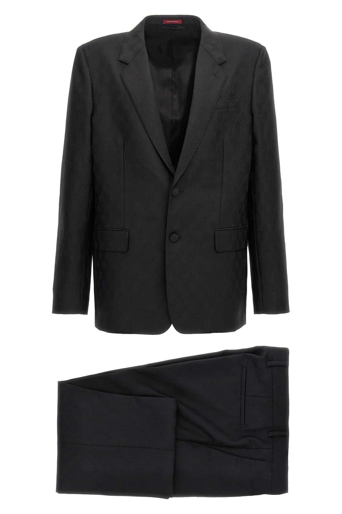 Gucci Tuxedo Suit Single-breasted Flap Pockets In Black