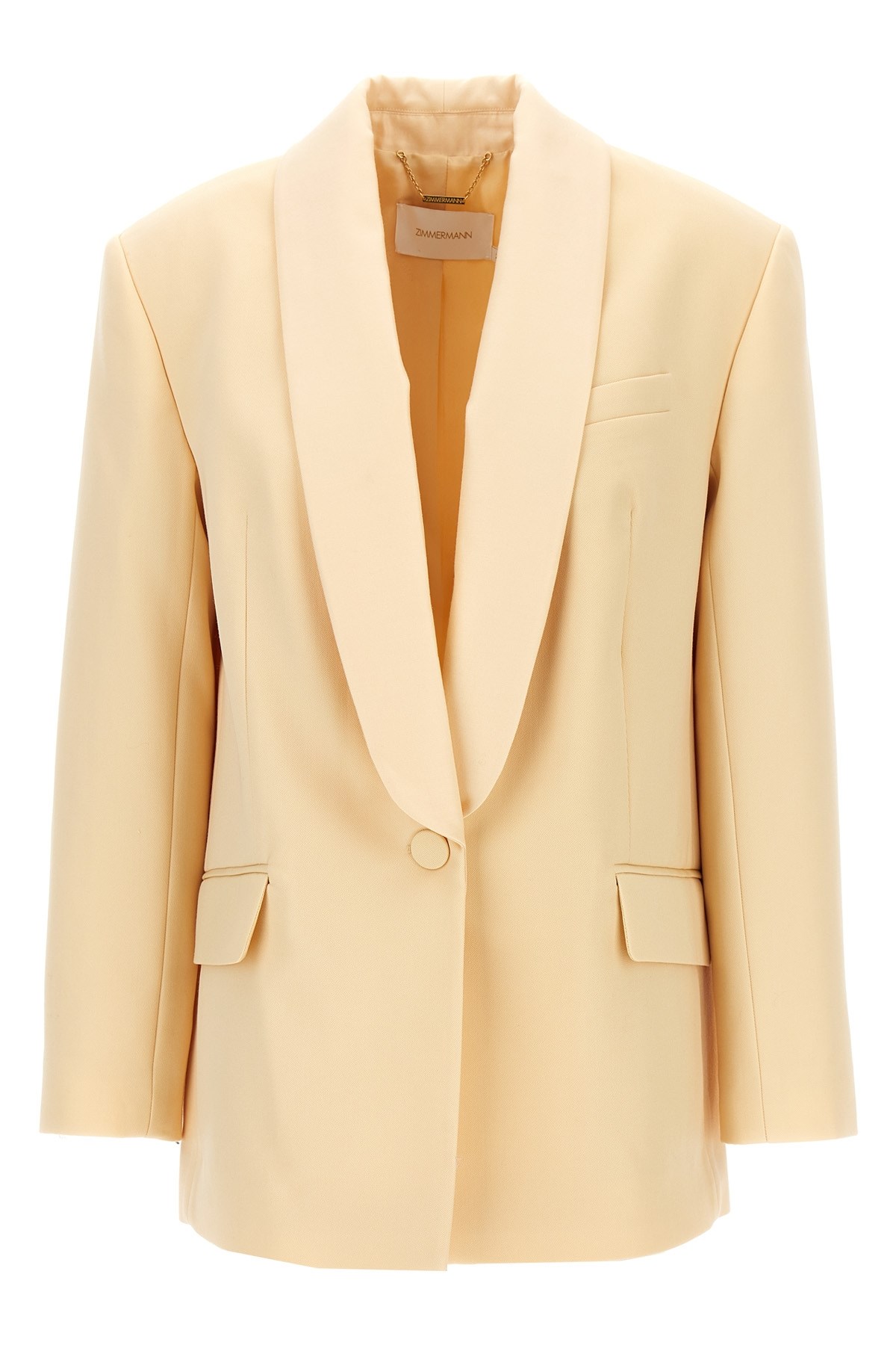 Zimmermann Illustration Shawl Tux Jacket Blazer And Suits Beige