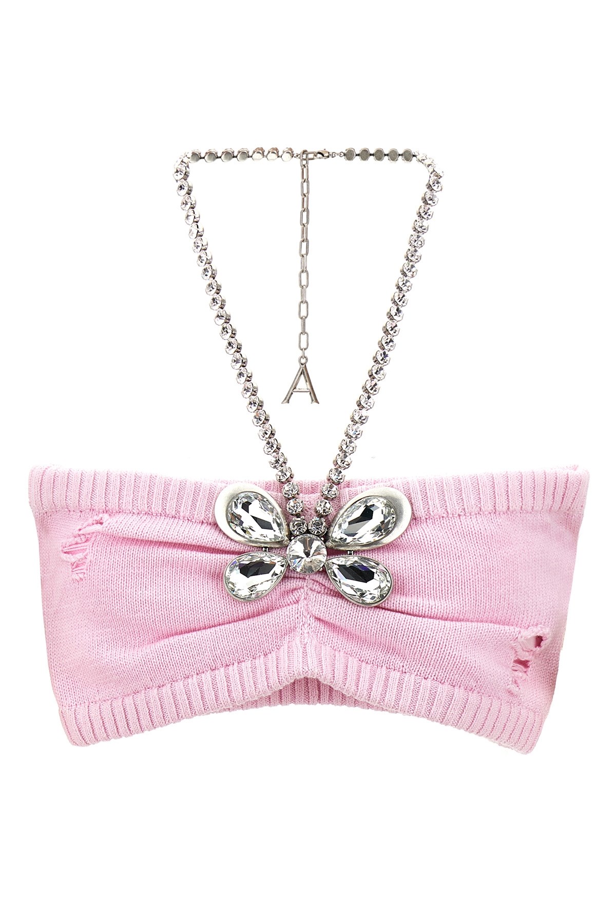 Shop Area 'crystal Butterfly Knit Bandeau' Top