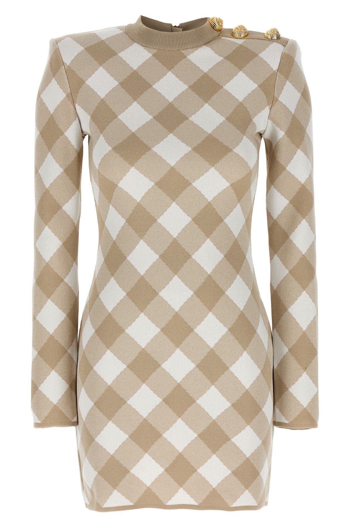 BALMAIN BALMAIN VICHY DRESS 