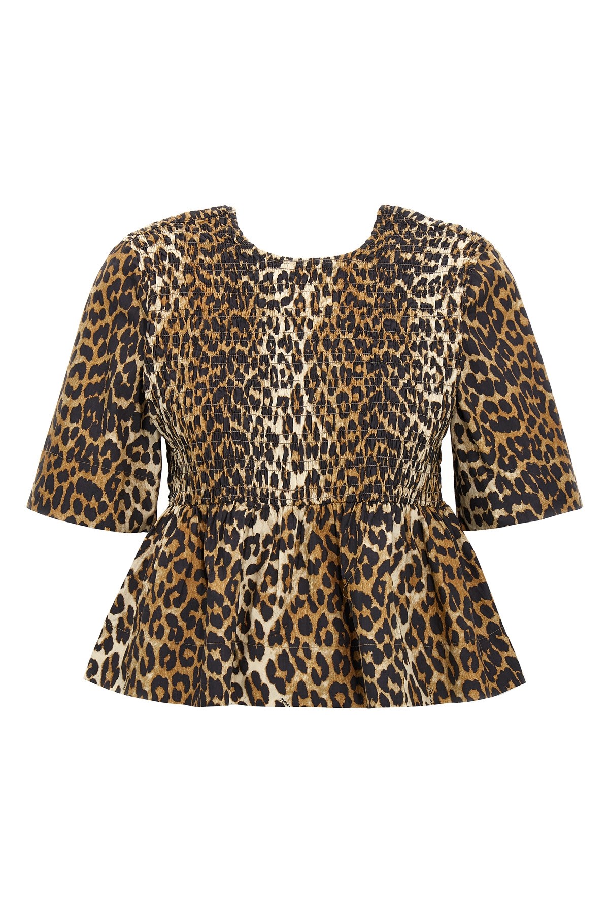 Ganni Leopard Blouse