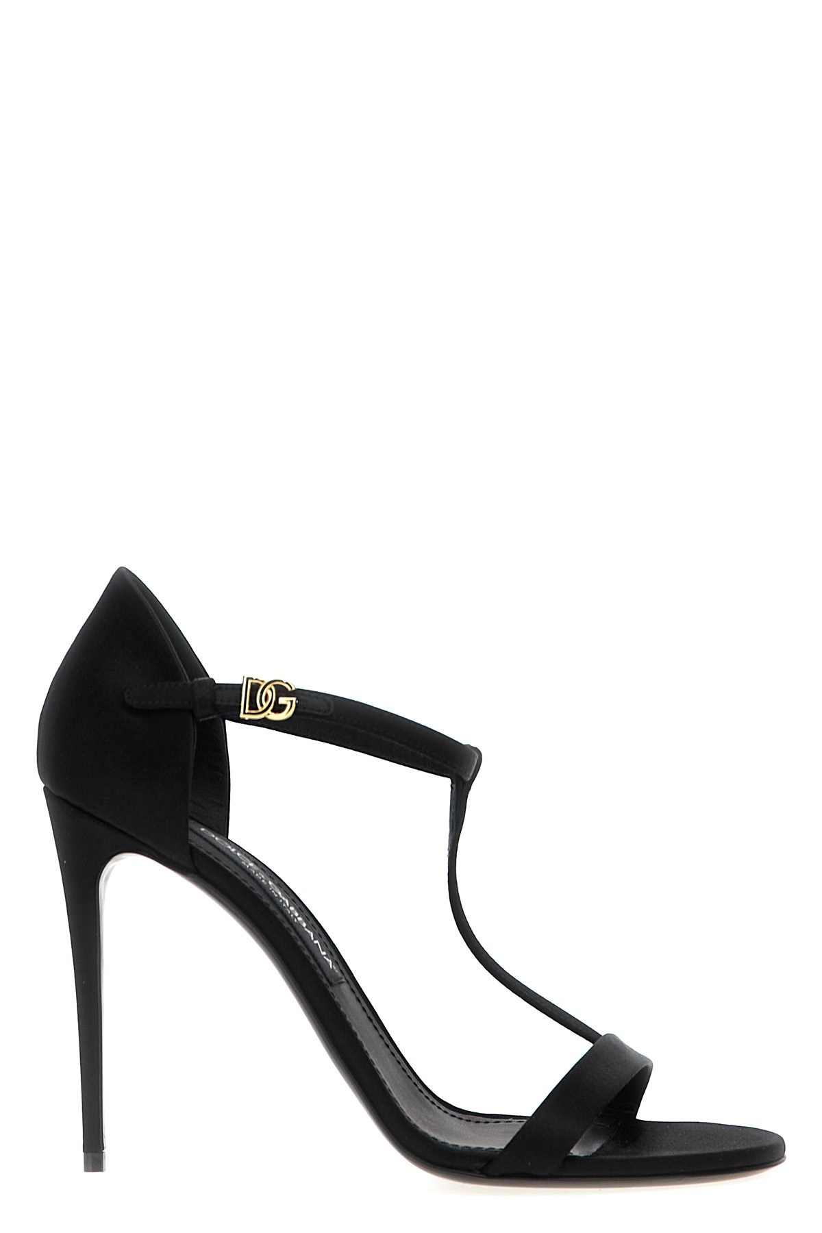Dolce & Gabbana Woman Sandals Black Size 7.5 Textile Fibers In Black