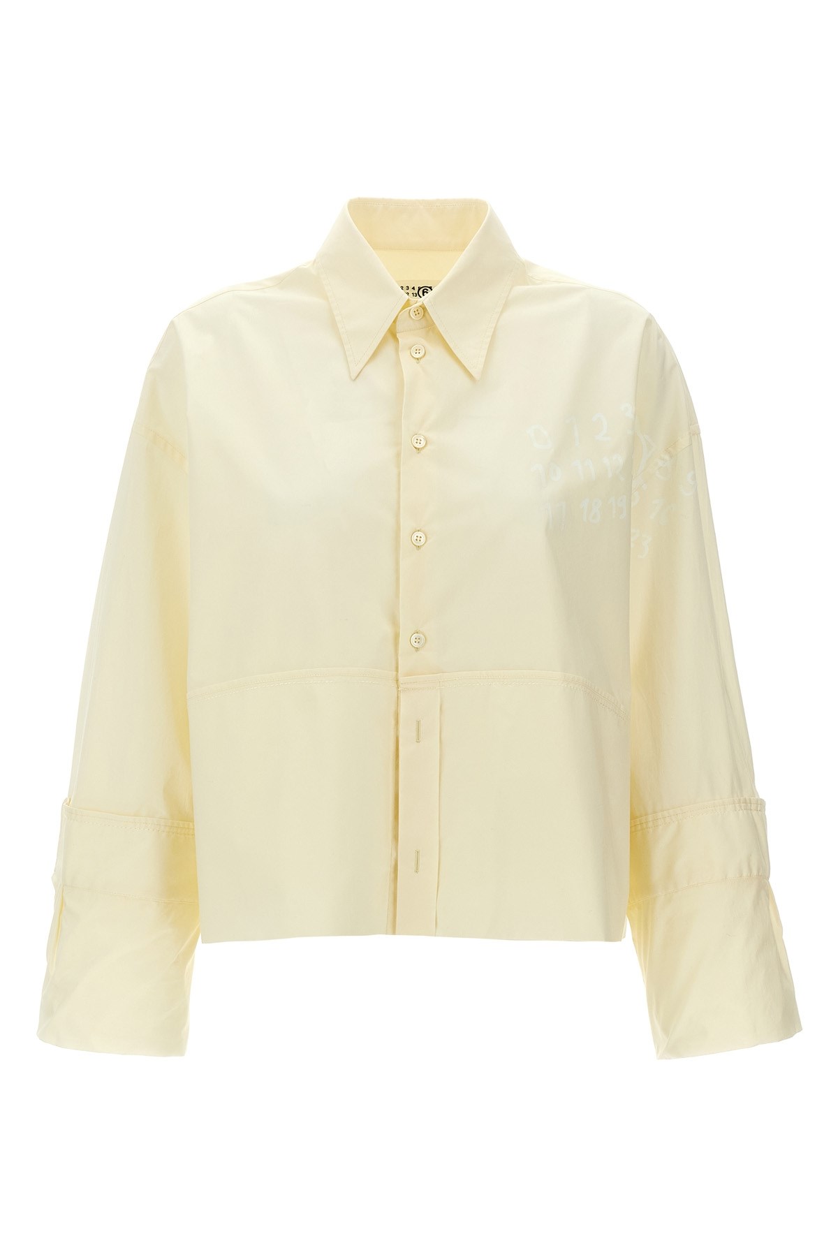 Mm6 Maison Margiela Mm6 By Maison Margiela Cotton Shirt With Front Logo Print