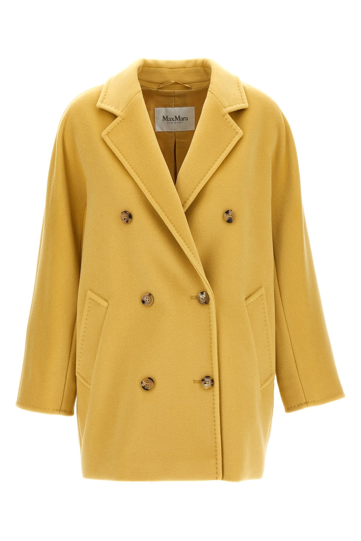 Max Mara 101801 Icon Coat Coats And Trench Coats Yellow In Yellow