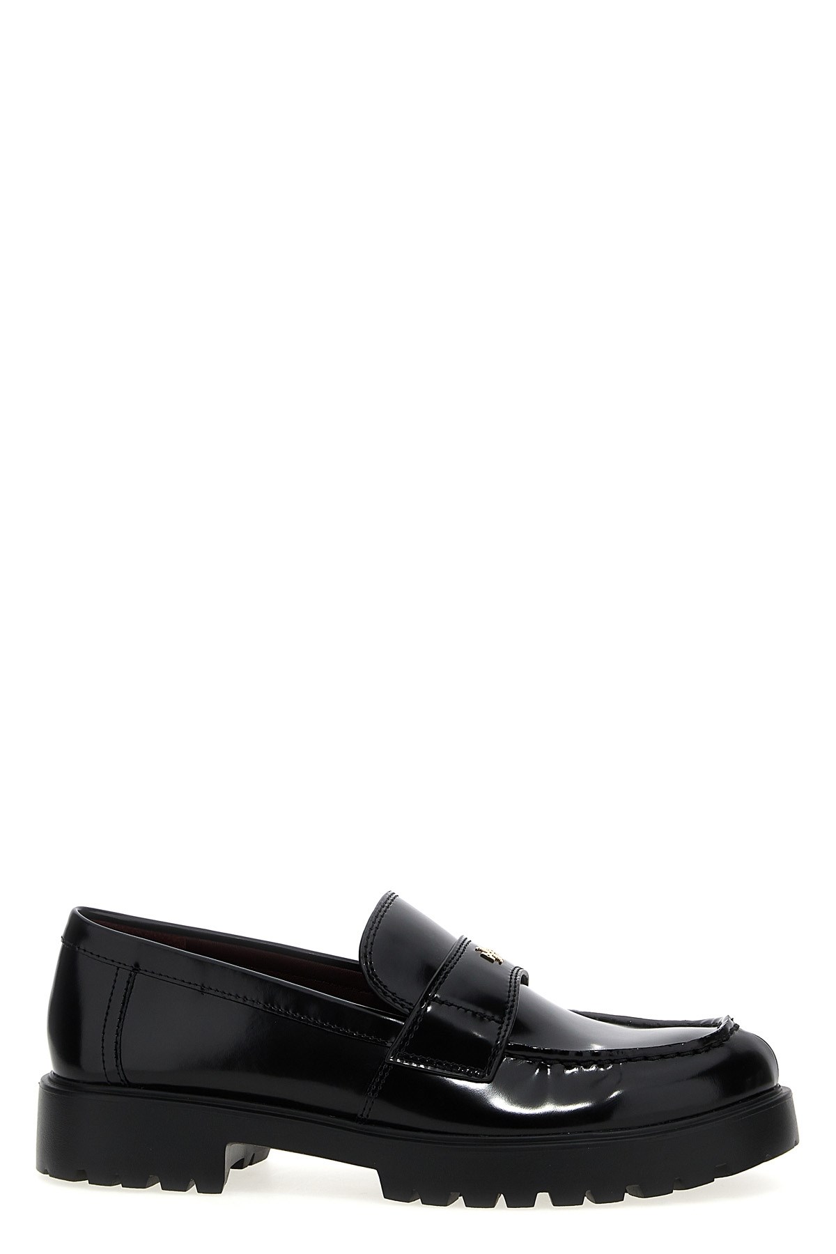 Tory Burch 20mm Classic Lug Brushed Leather Loafers