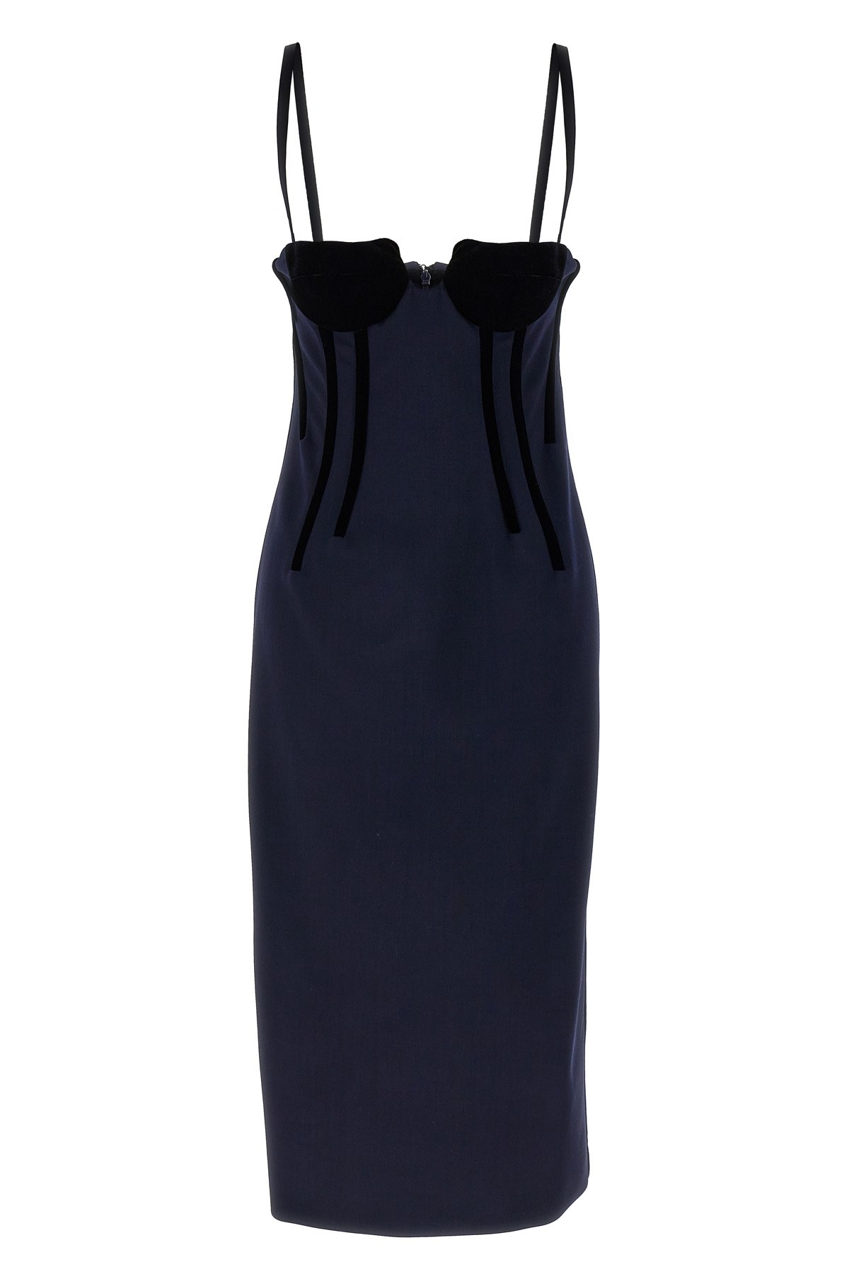 Sportmax Velvet-cup Corset Dress