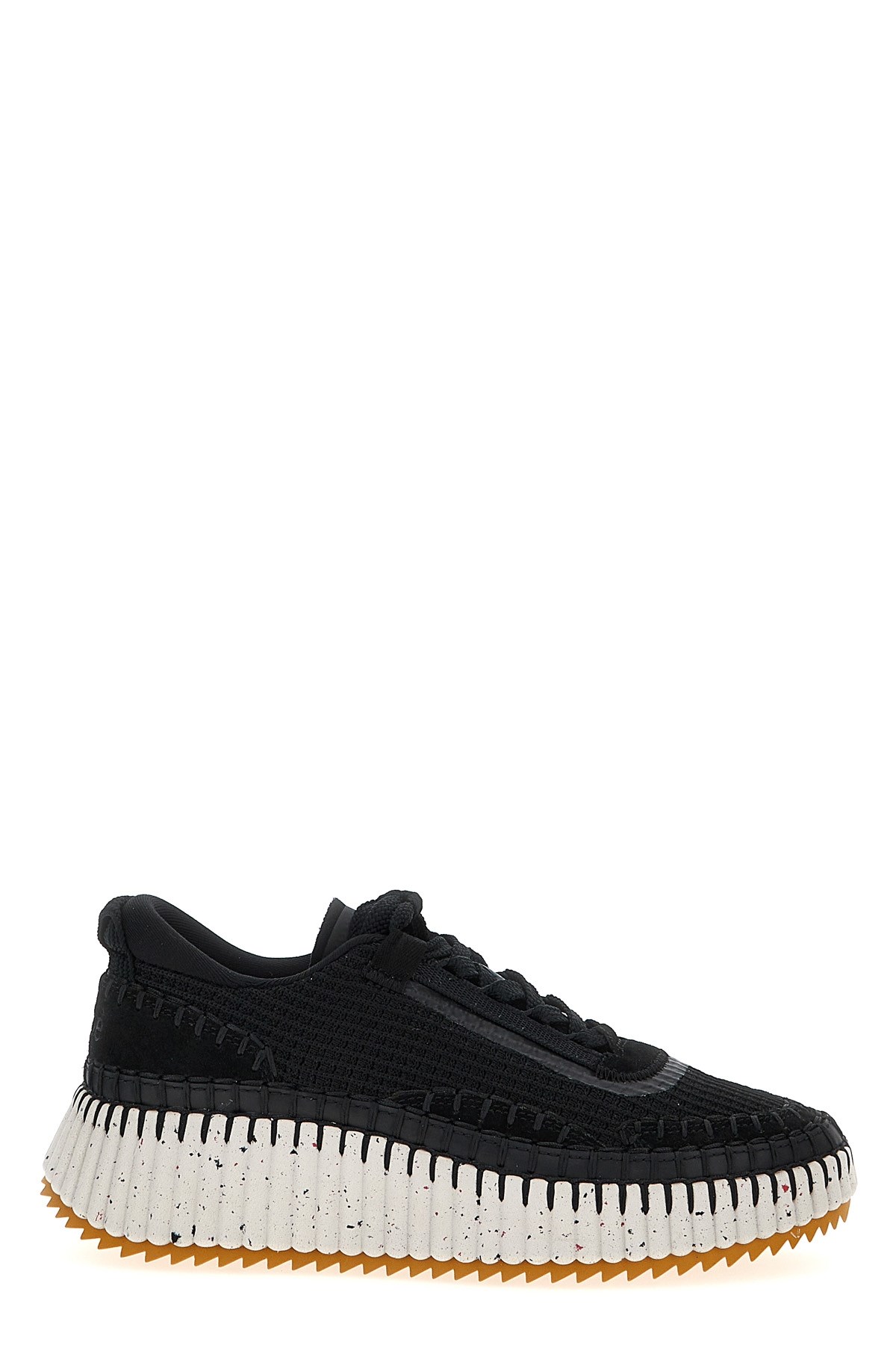 Chloé Nama Lace-up Sneakers In Multi