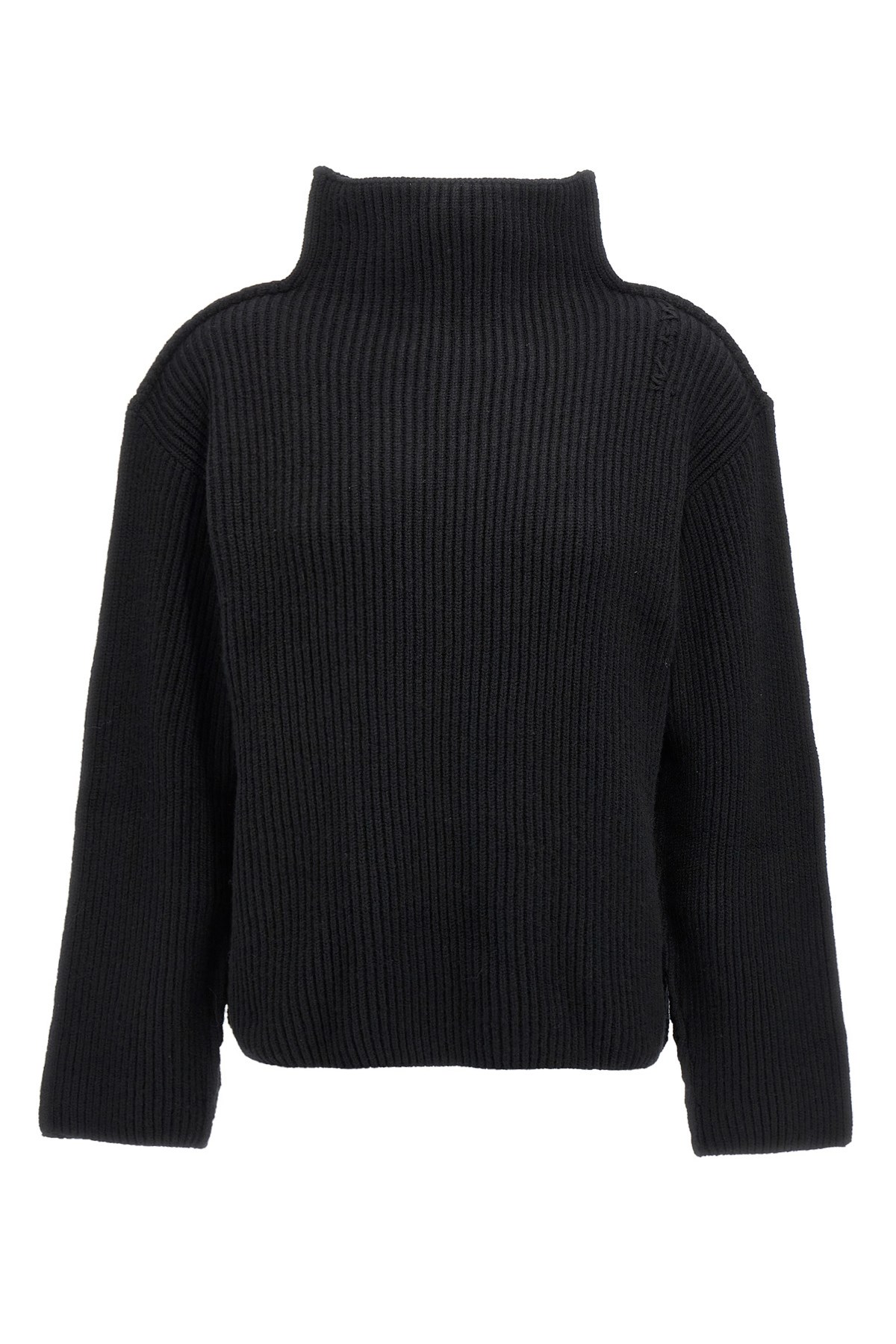 Marni Black Wool Turtleneck In Black