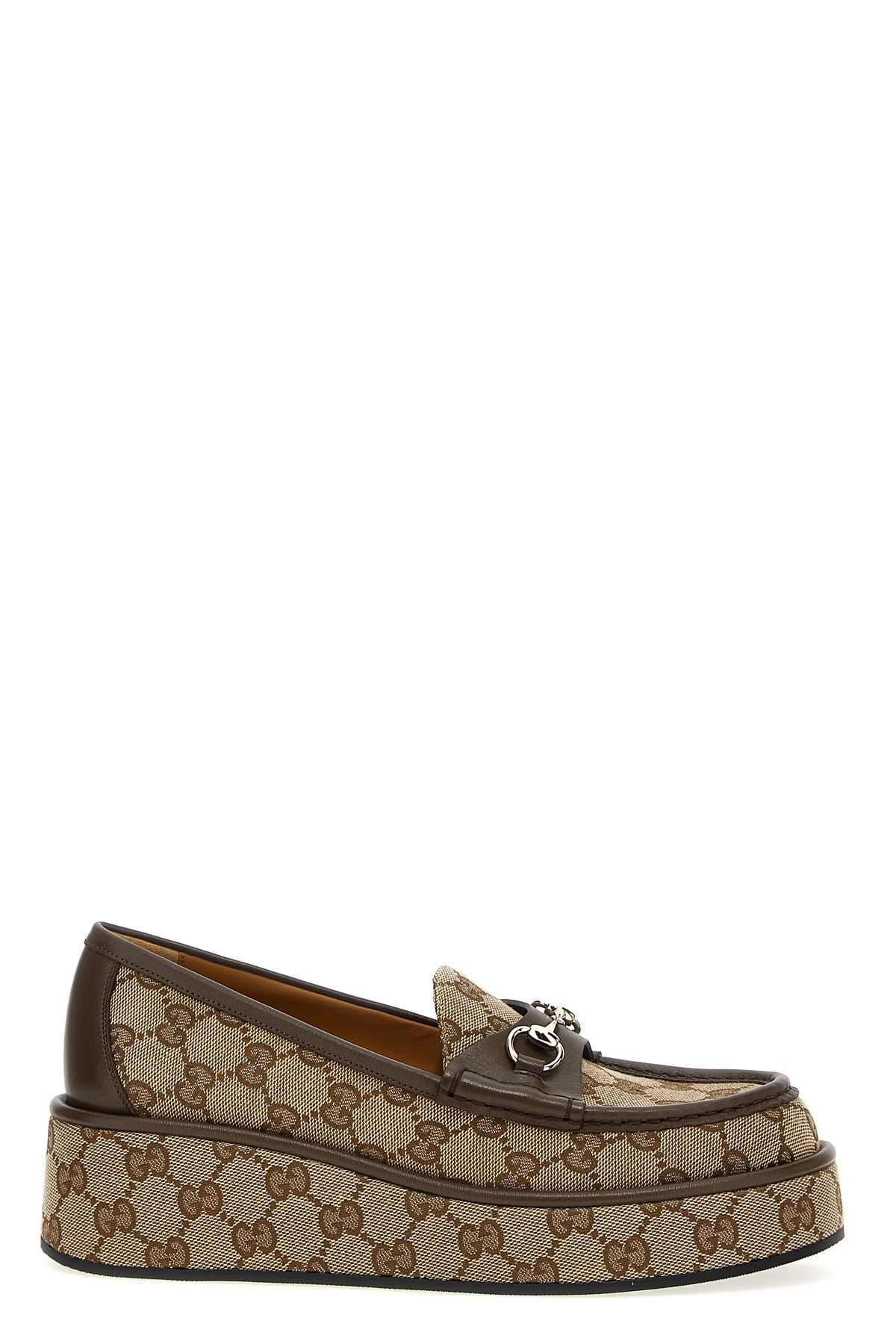 Gucci 'original Gg' Loafers In Sand