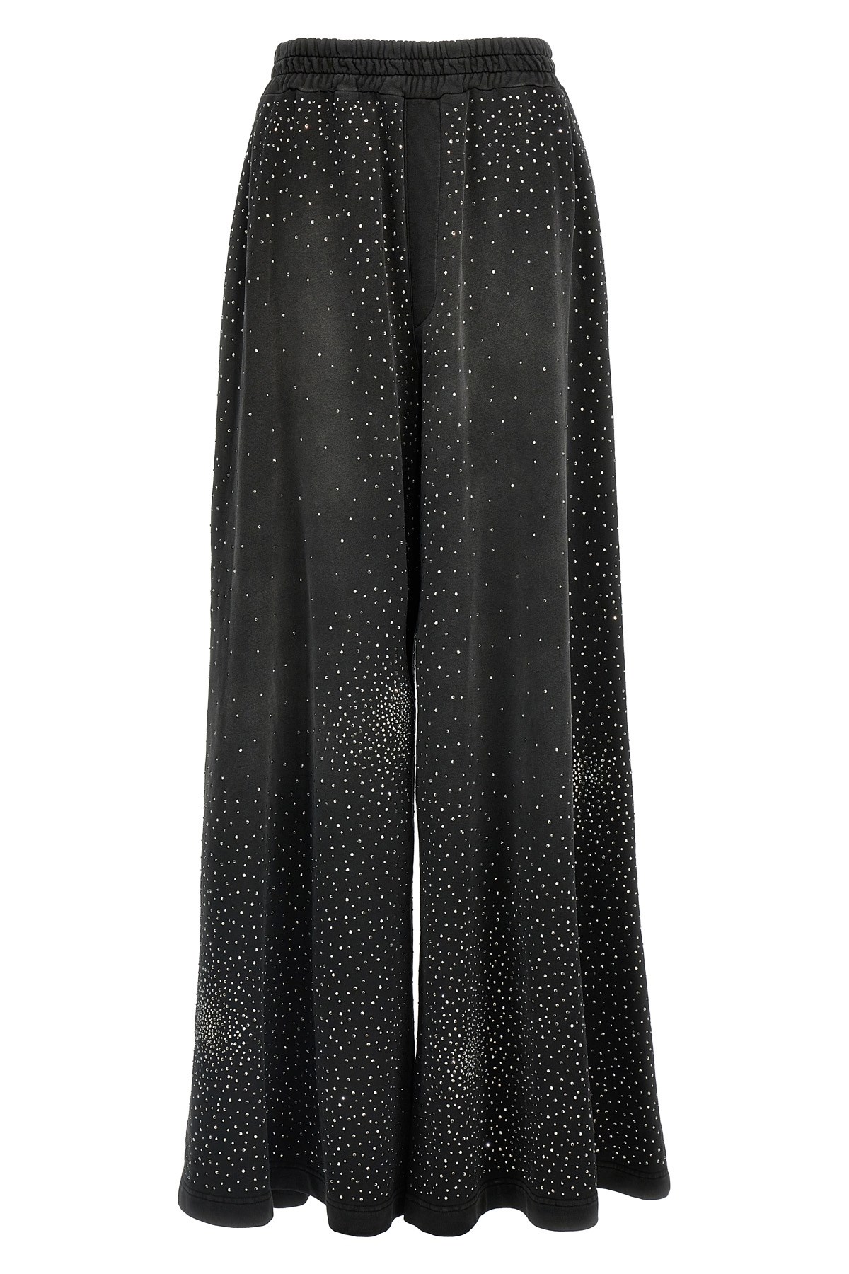 Giuseppe Di Morabito Crystal Embellished High Rise Wide Leg Trousers
