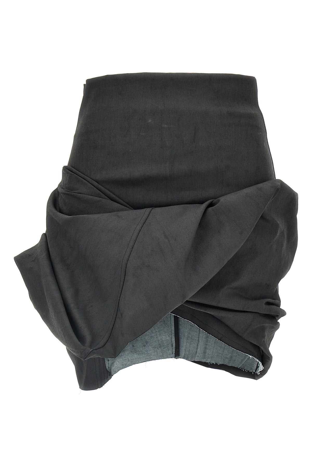 Rick Owens Draped Mini Skirts Black