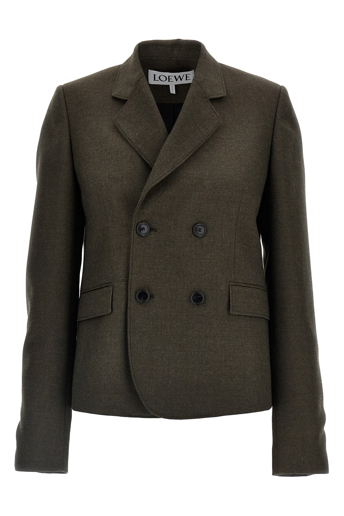 Loewe Wool Blazer With Buttoned Cuffs And Flap Pockets