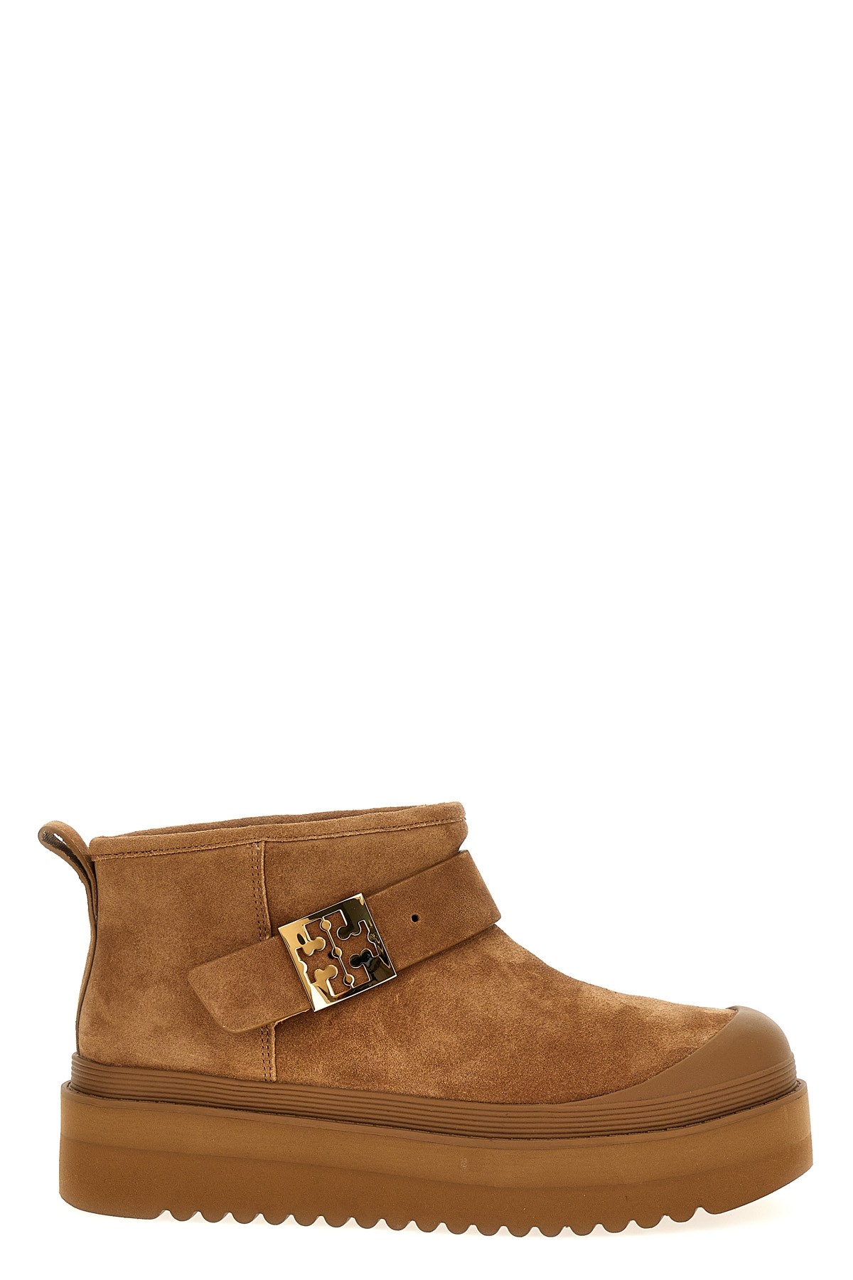 'Mellow Shearling Platform' Ankle Boots - Size 11