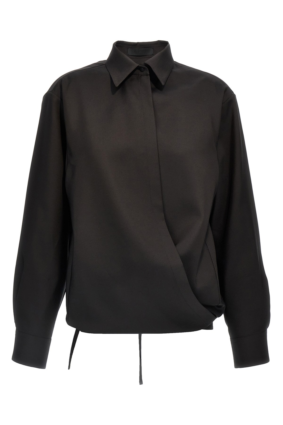 Shop Valentino Garavani Techno Light Wool Shirt