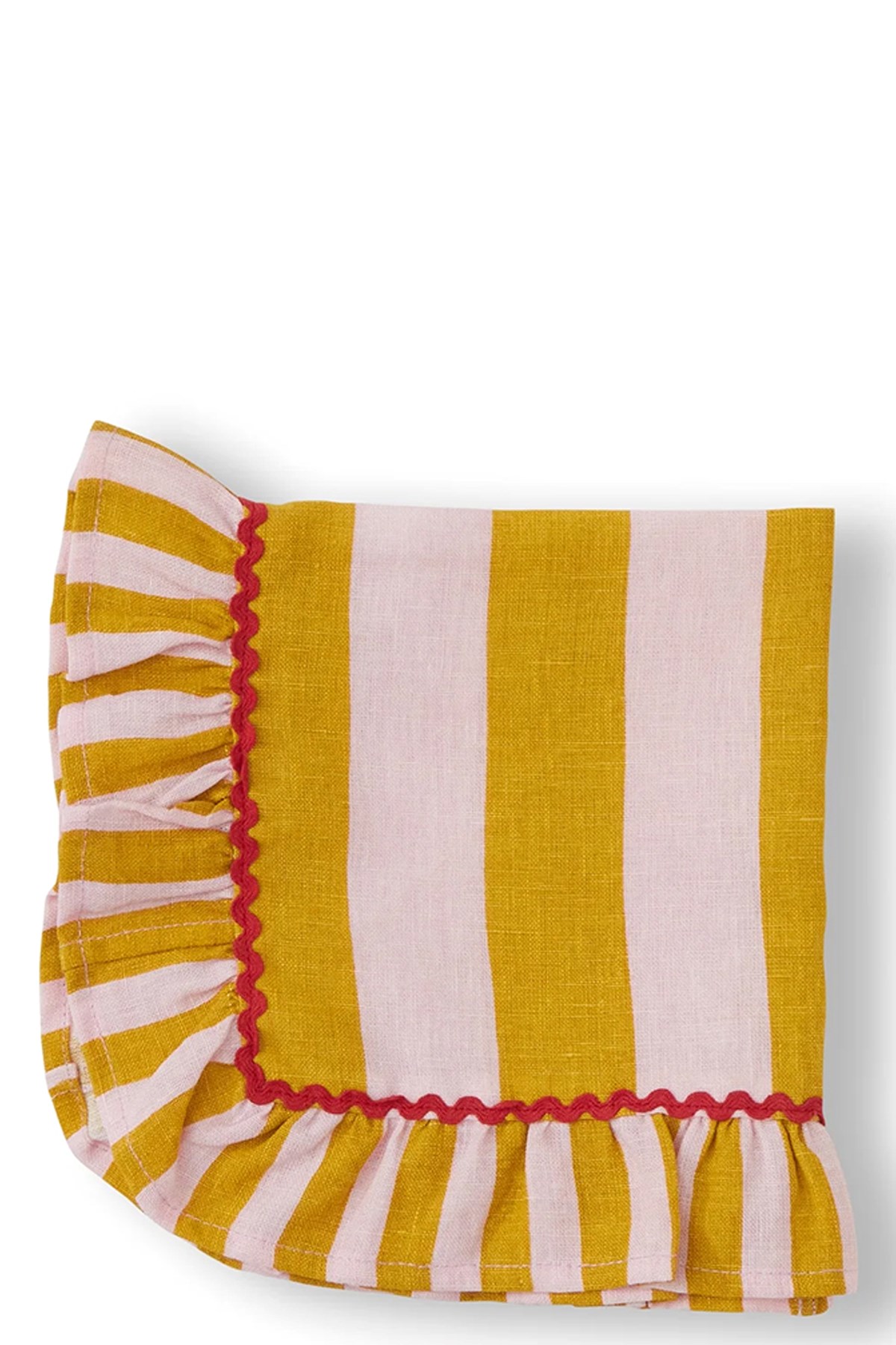 Striped Tablecloth Ruffle