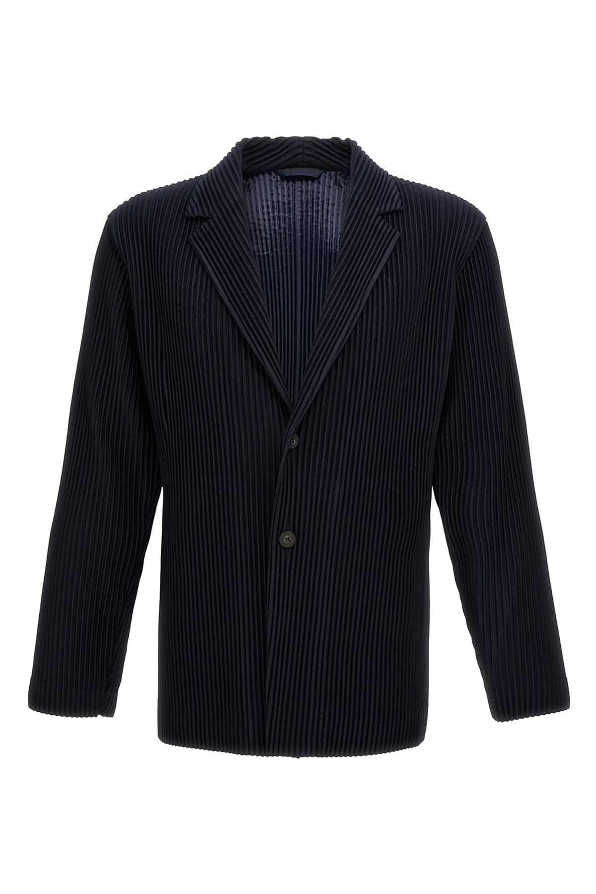 HOMME PLISSE' ISSEY MIYAKE Single-Breasted Pleated Blazer