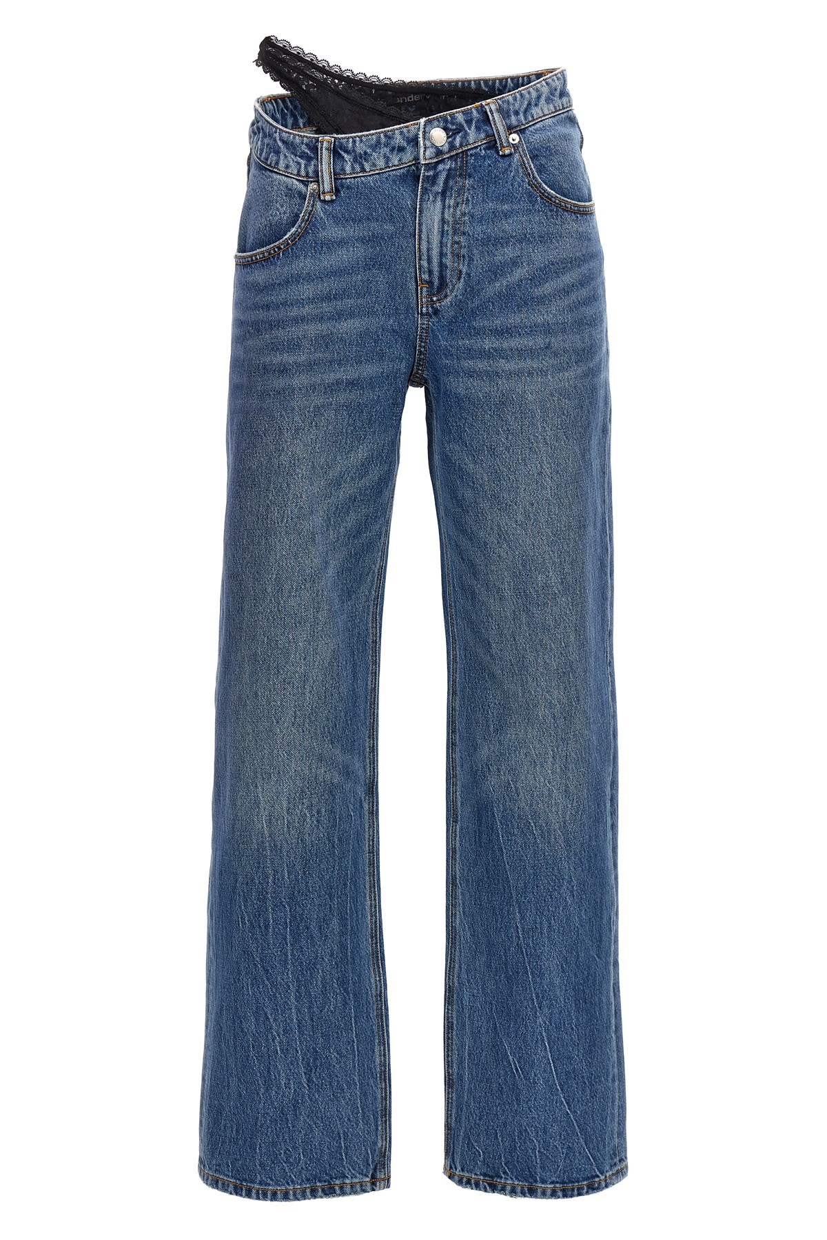 Alexander Wang Dip Side Lace Undie Jeans