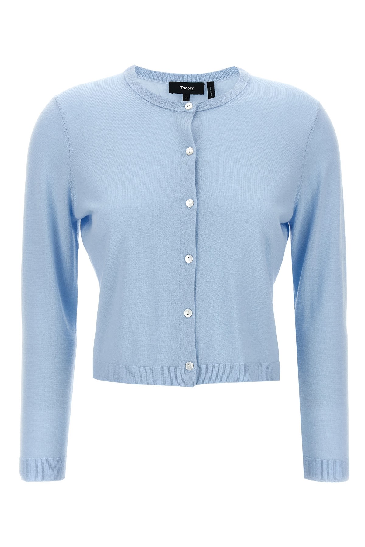 Theory Crew Neck Knit Cardigan