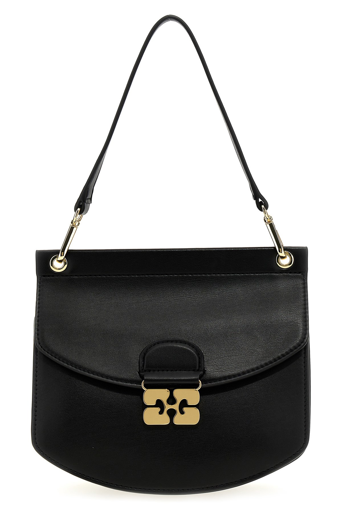 Ganni Small Shoulder Bag With Adjustable Strap And Gold-tone Hardware