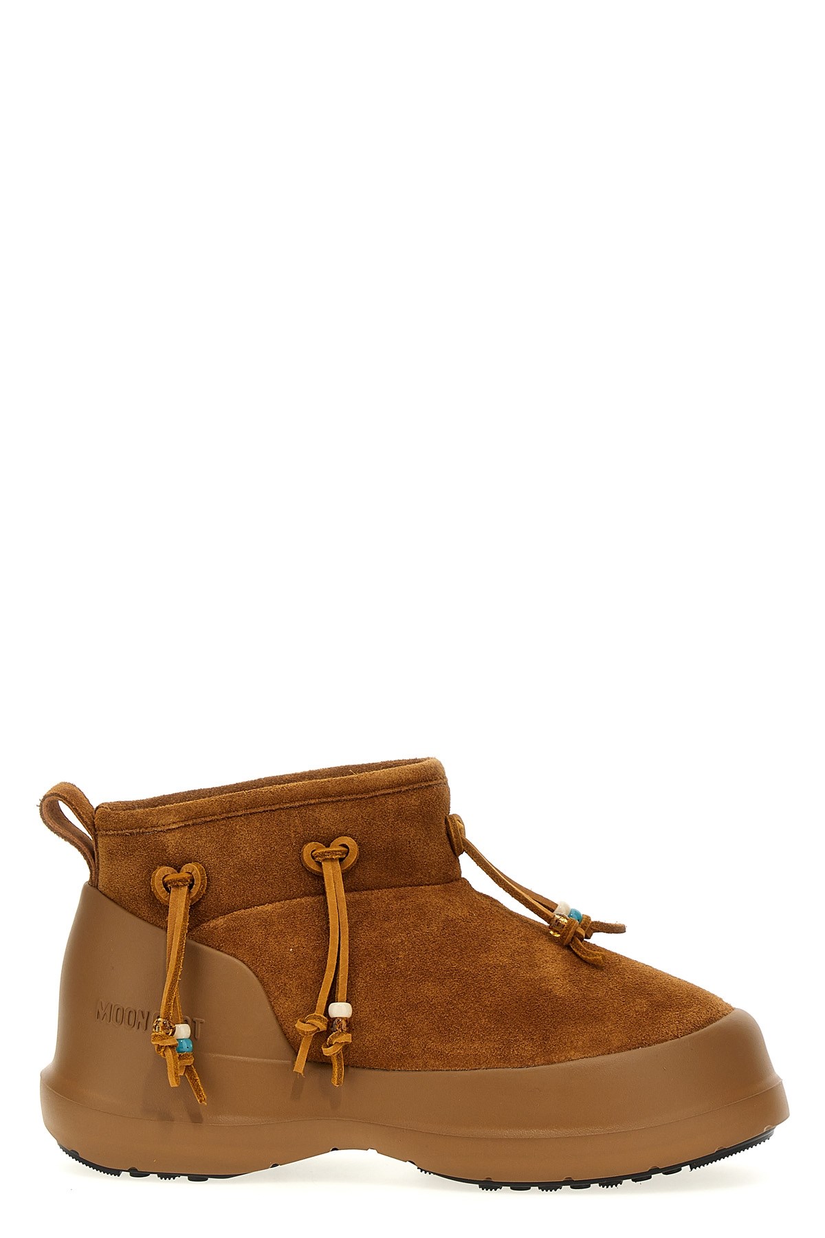 'Luna Low Suede Beads' Ankle Boots - Size 40