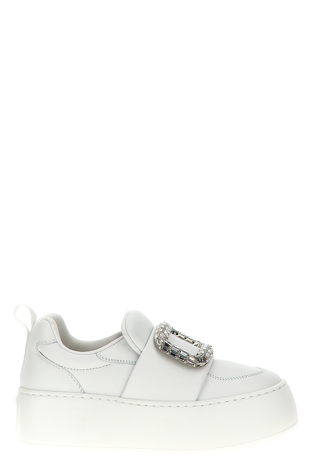 Roger Vivier Viv Up Sneakers In White