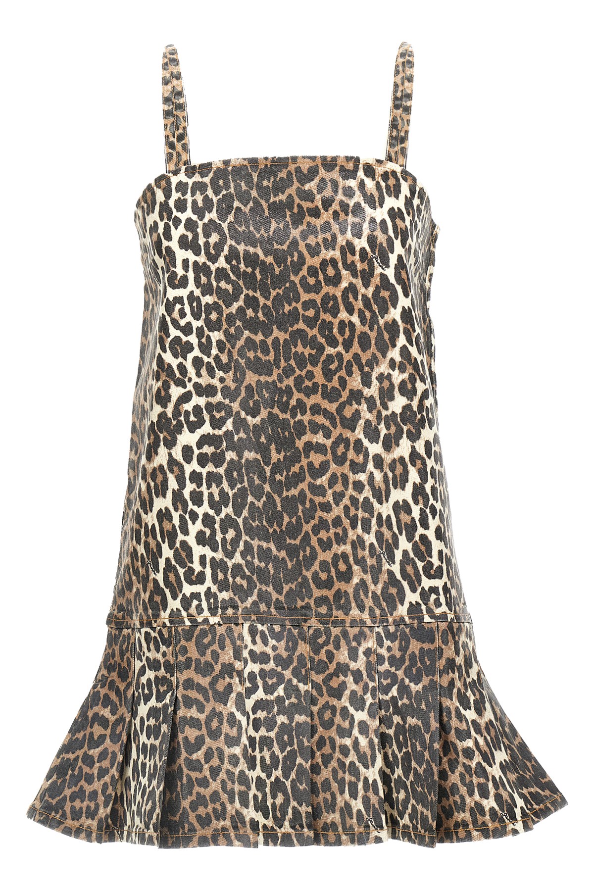 Ganni Leopard Mini Dress