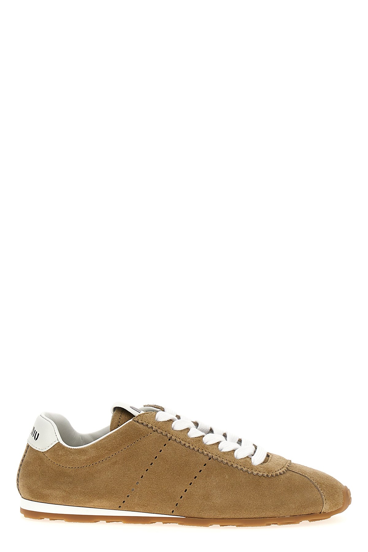 Miu Miu Suede Bicolor Retro Trainer Sneakers