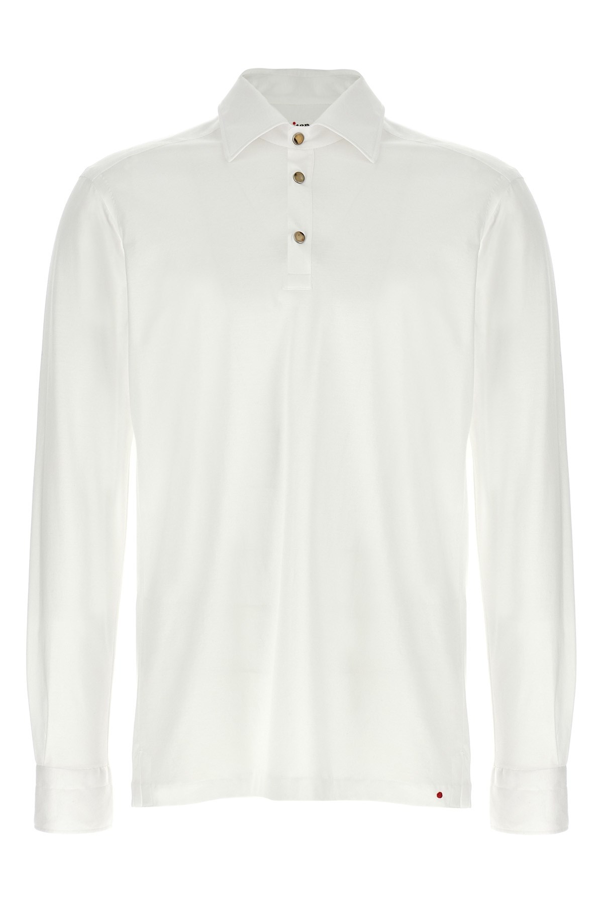 Kiton 'positano' Button-down Collar Polo Shirt