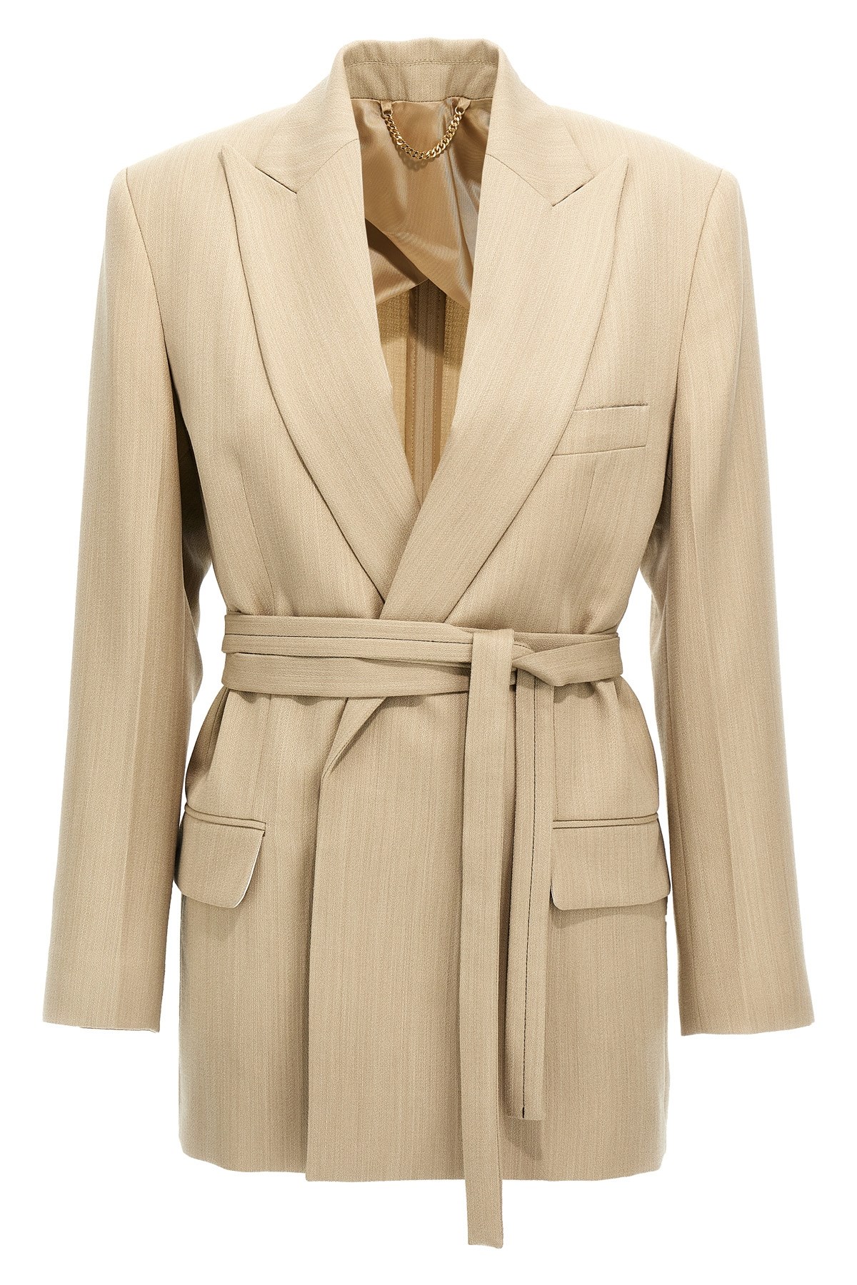 Shop Victoria Beckham Belt Blazer