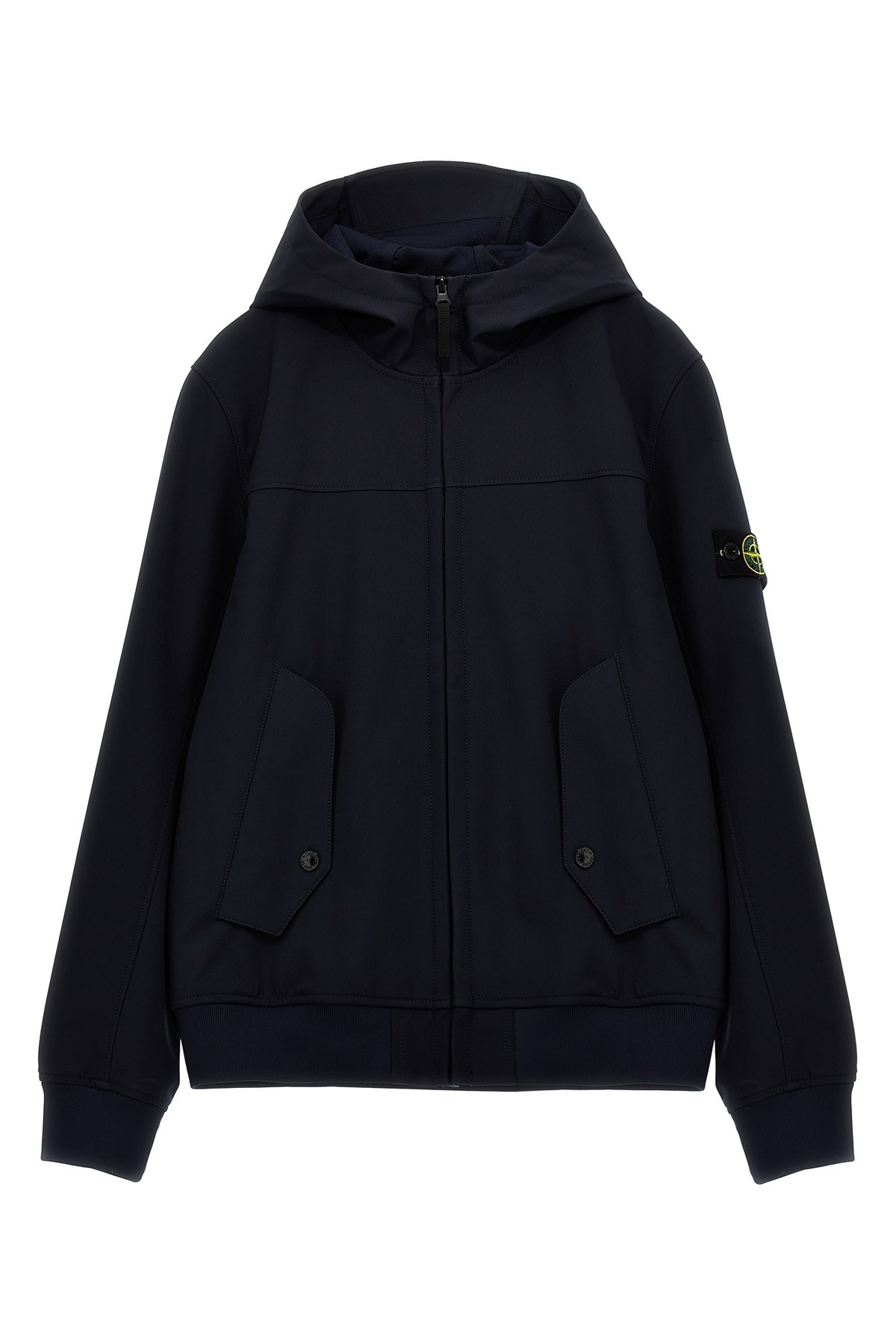 Stone Island Light Soft Shell-r E.dye® Technology Jacket In Blue