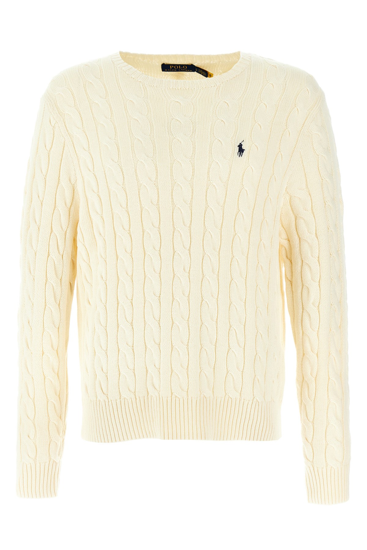Polo Ralph Lauren Braided Sweater Sweaters And Cardigans In Yellow