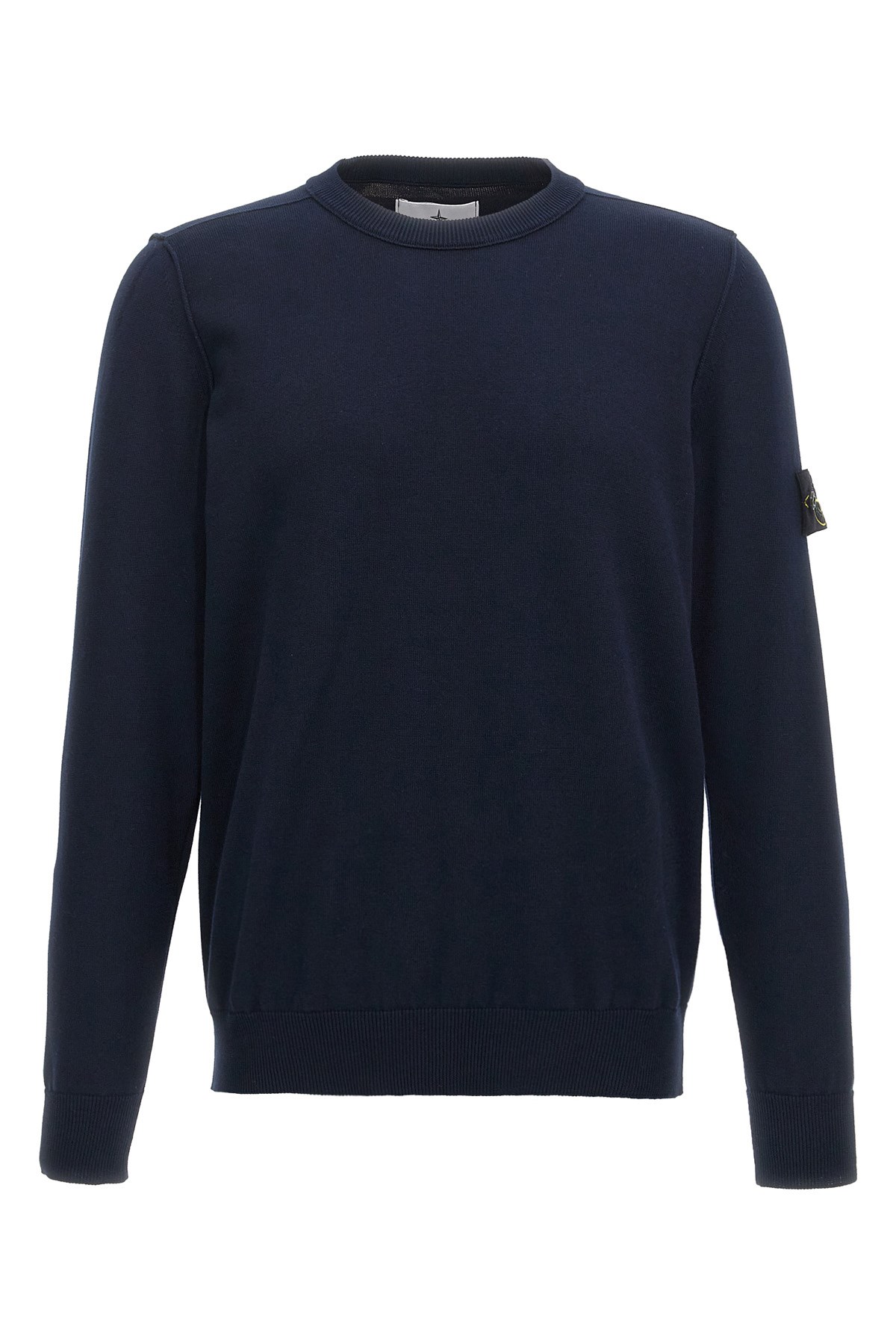 Stone Island Light Rws Pure Wool Sweater In Blue