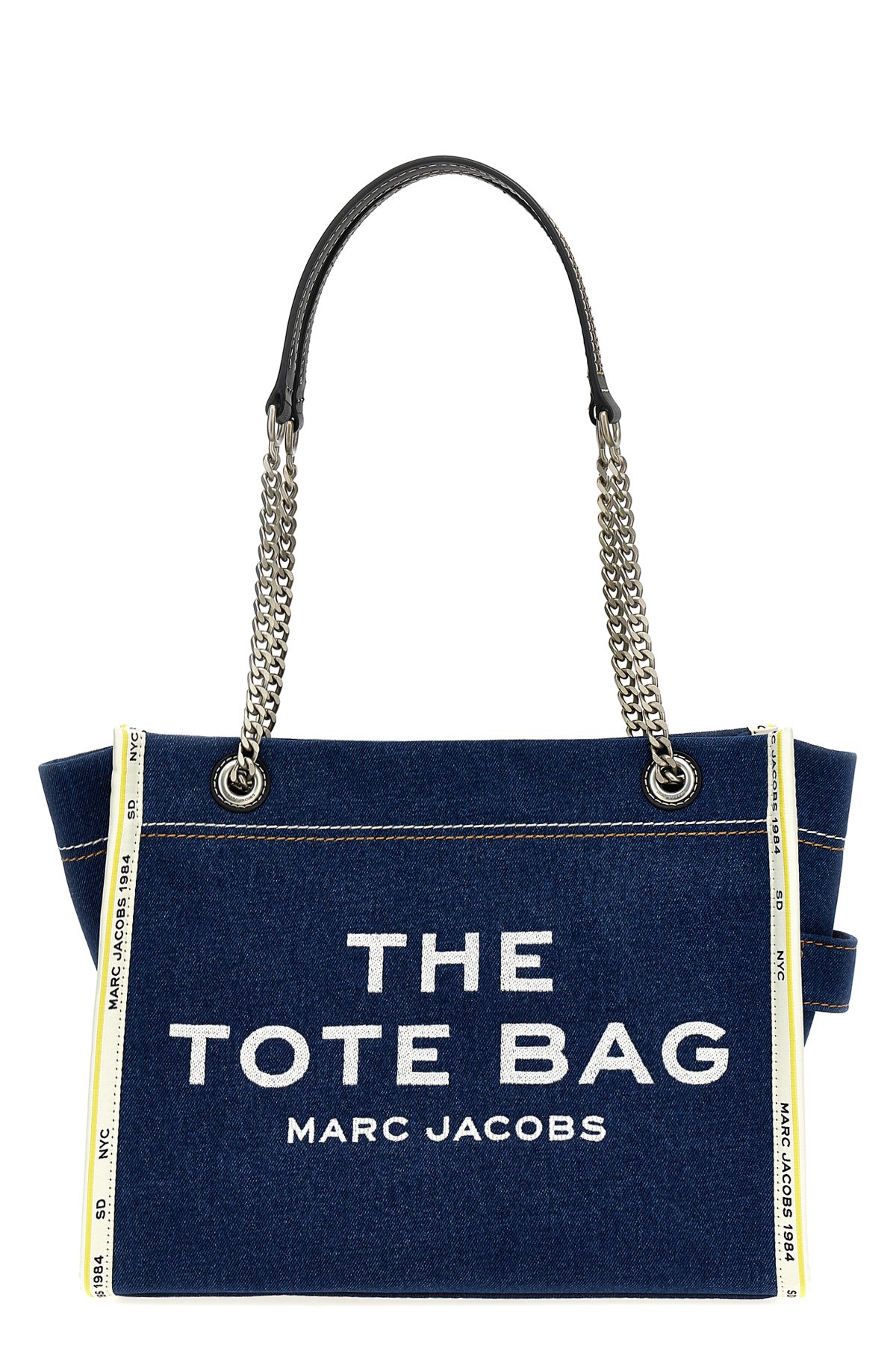 Shop Marc Jacobs 'the Denim Chain Medium Tote' Shoulder Bag