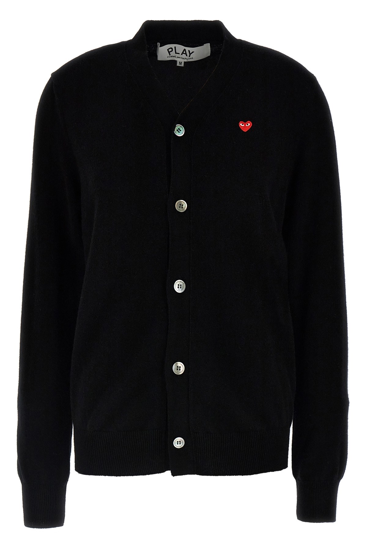Shop Comme Des Garãons Play Comme Des Garã‡ons Play Wool Cardigan