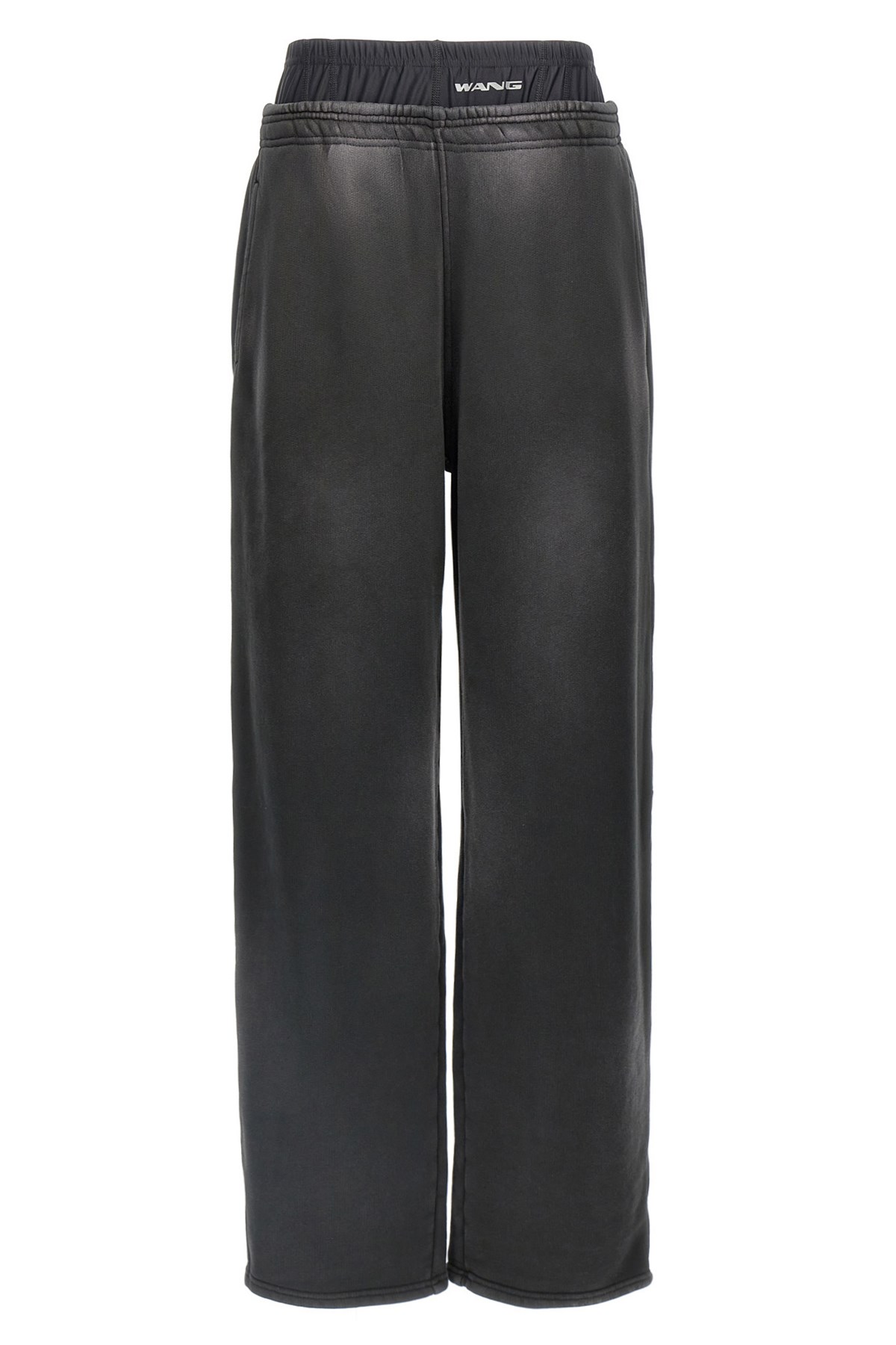 Alexander Wang T T By Alexander Wang Layered Joggers In Black