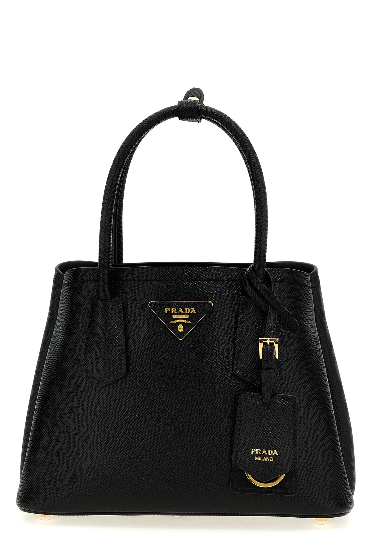 Prada Double Tote Bag In Black