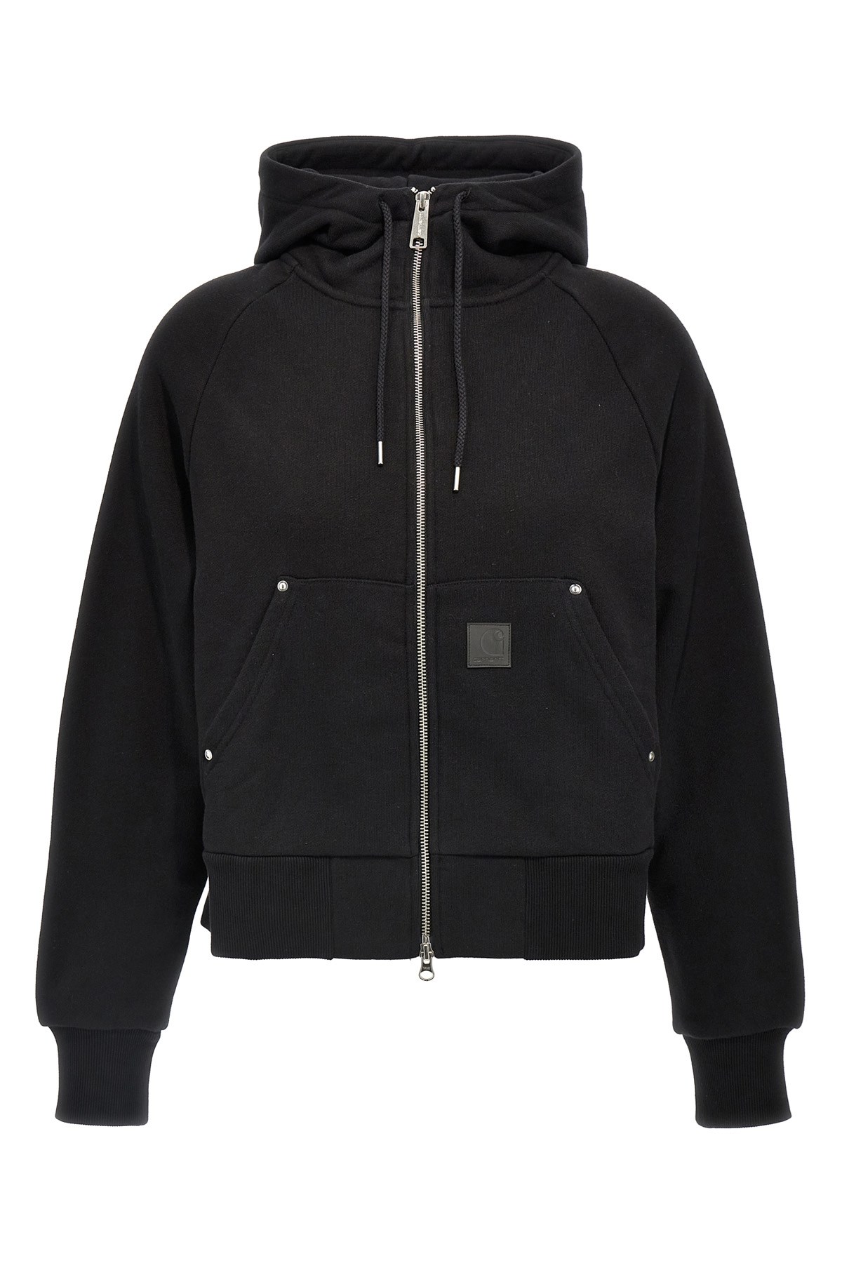 Carhartt Wip Hooded Eldon Jacket Sweatshirt In Black