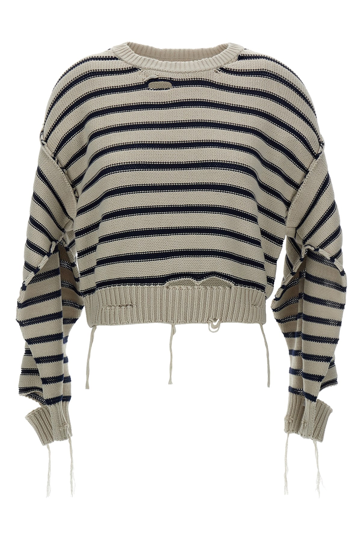 Mm6 Maison Margiela Distressed Sweater Sweaters And Cardigans