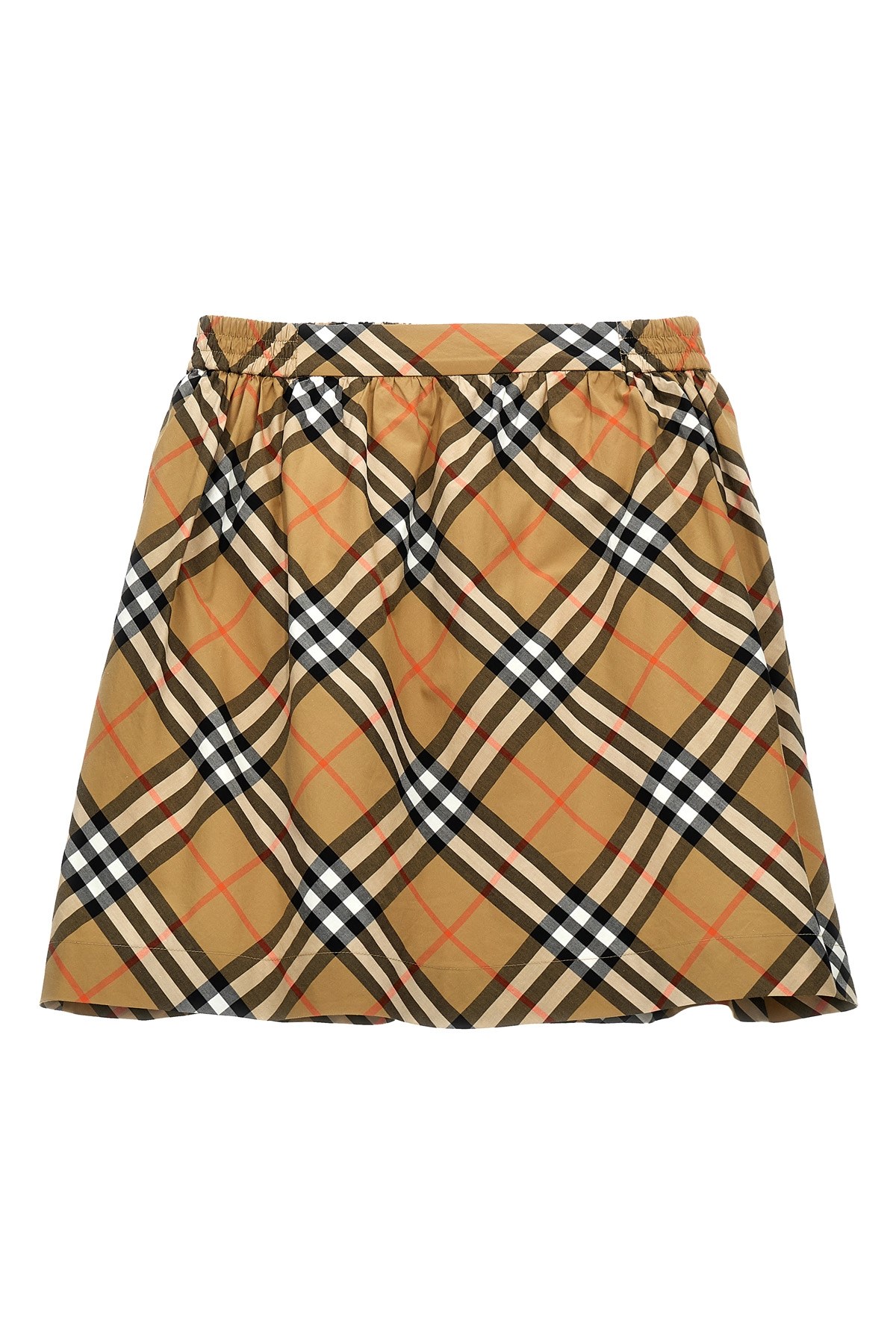 BURBERRY BURBERRY CHECK COTTON SKIRT 
