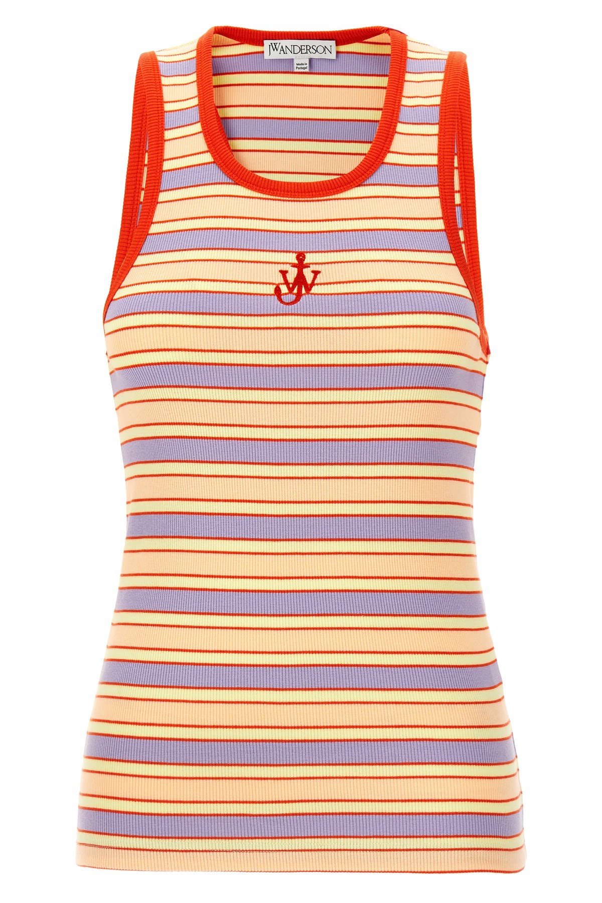 Shop Jw Anderson J.w.anderson Logo Ribbed Tank Top