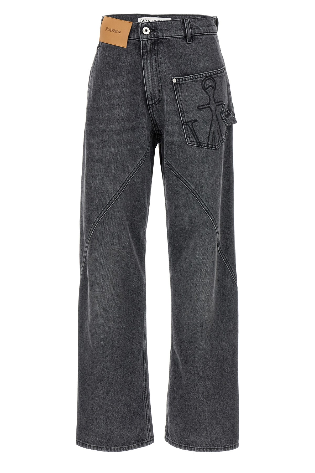 Jw Anderson J. W. Anderson Wide-leg Twisted Design Denim Pants