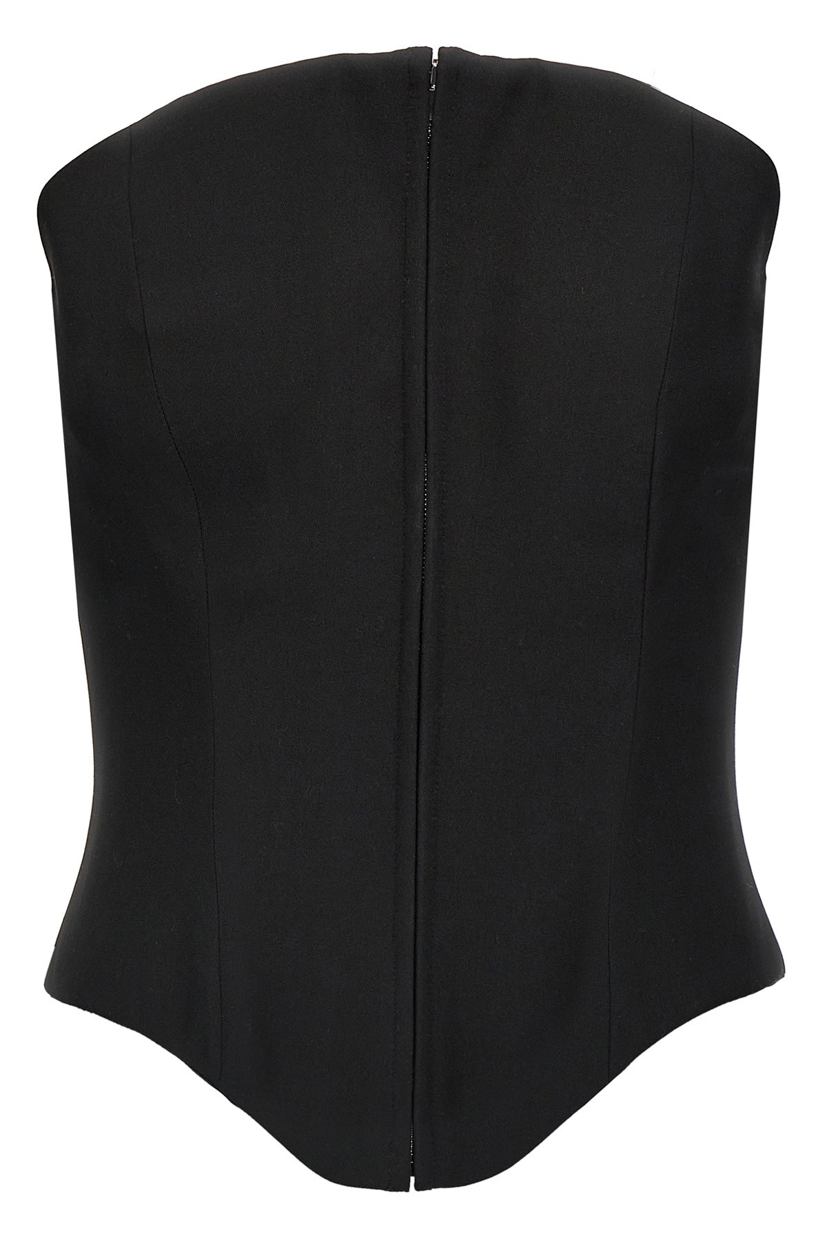 Alexander Mcqueen Black Corset Top
