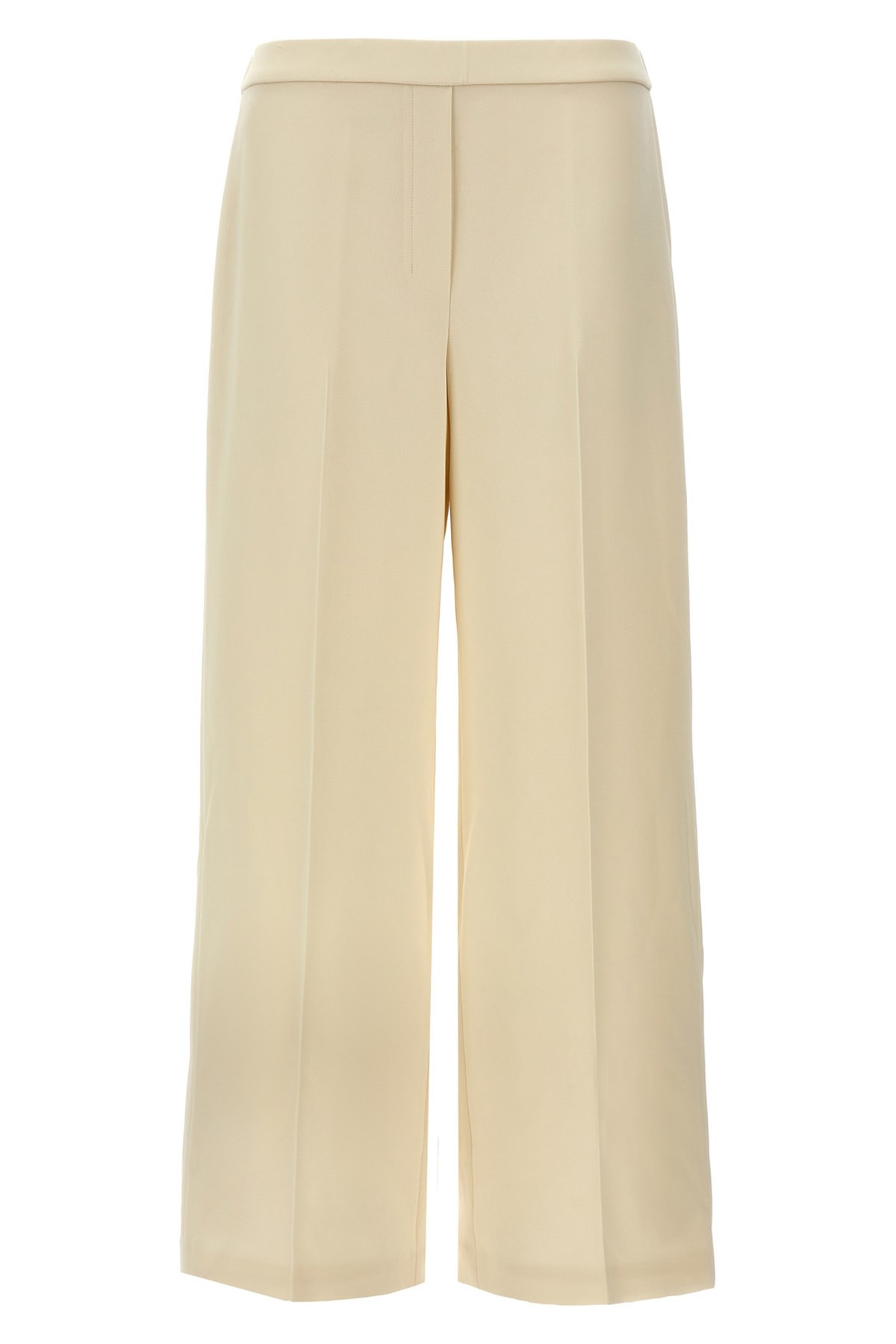 Theory Wide Pull On Trousers With Front Pleats