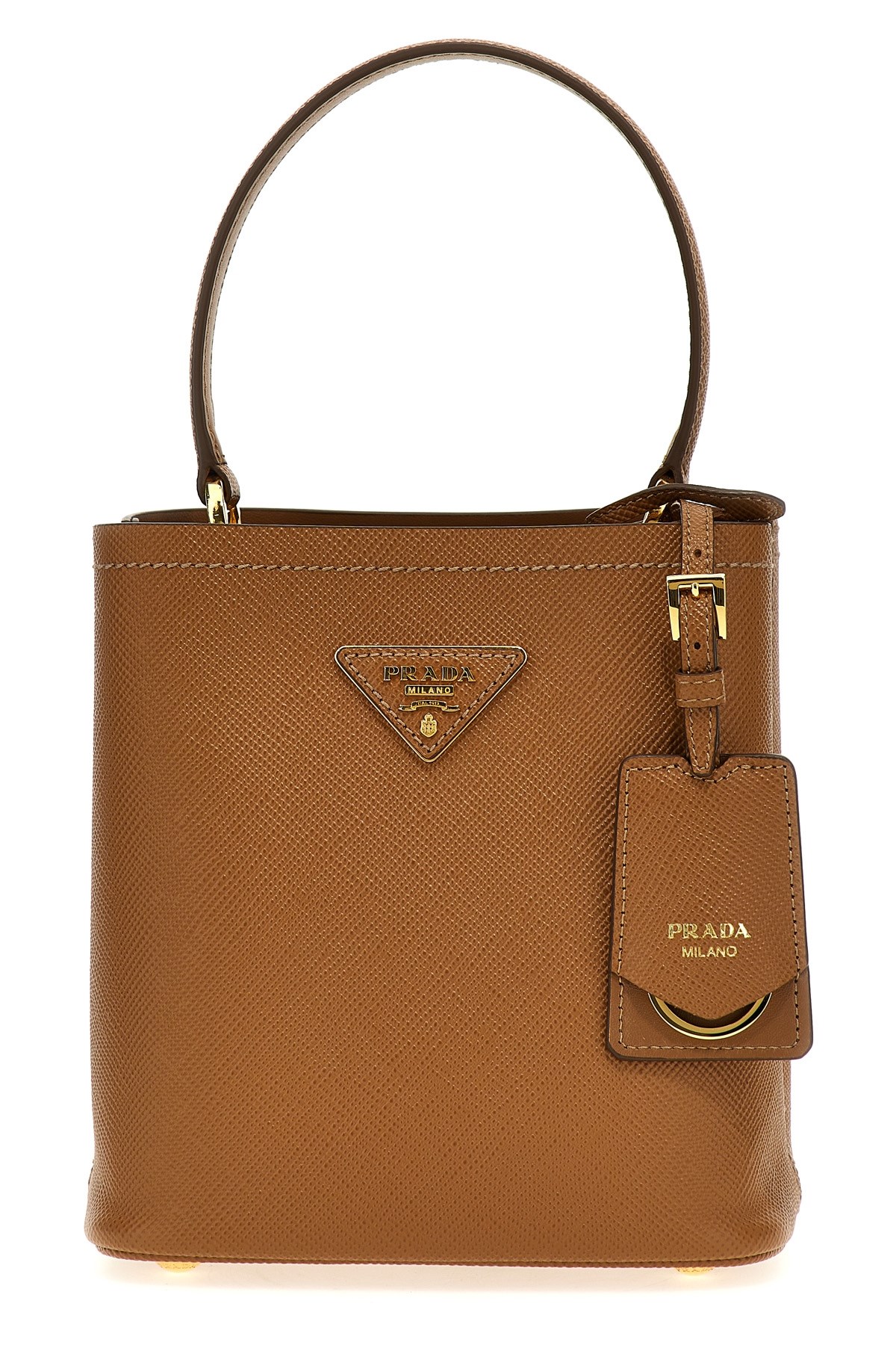 Prada Panier Small Hand Bags Brown