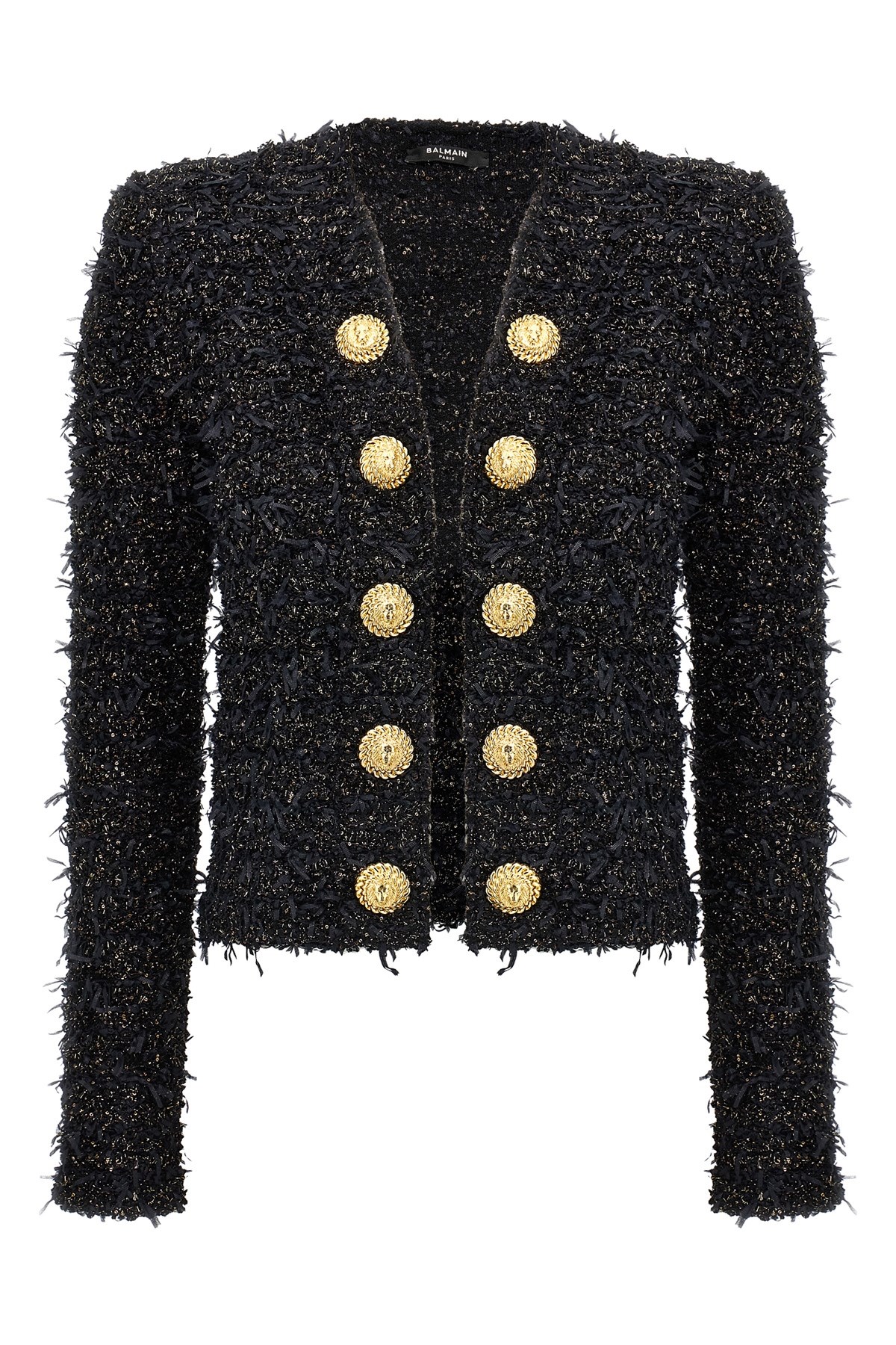 Shop Balmain Lurex Tweed Blazer