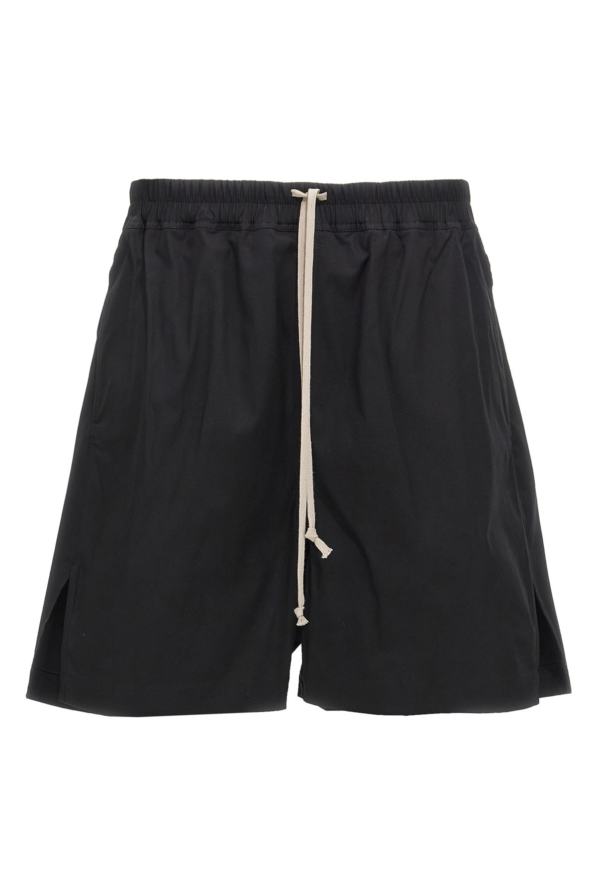 Rick Owens Straight-leg Stretch-cotton Poplin Drawstring Shorts
